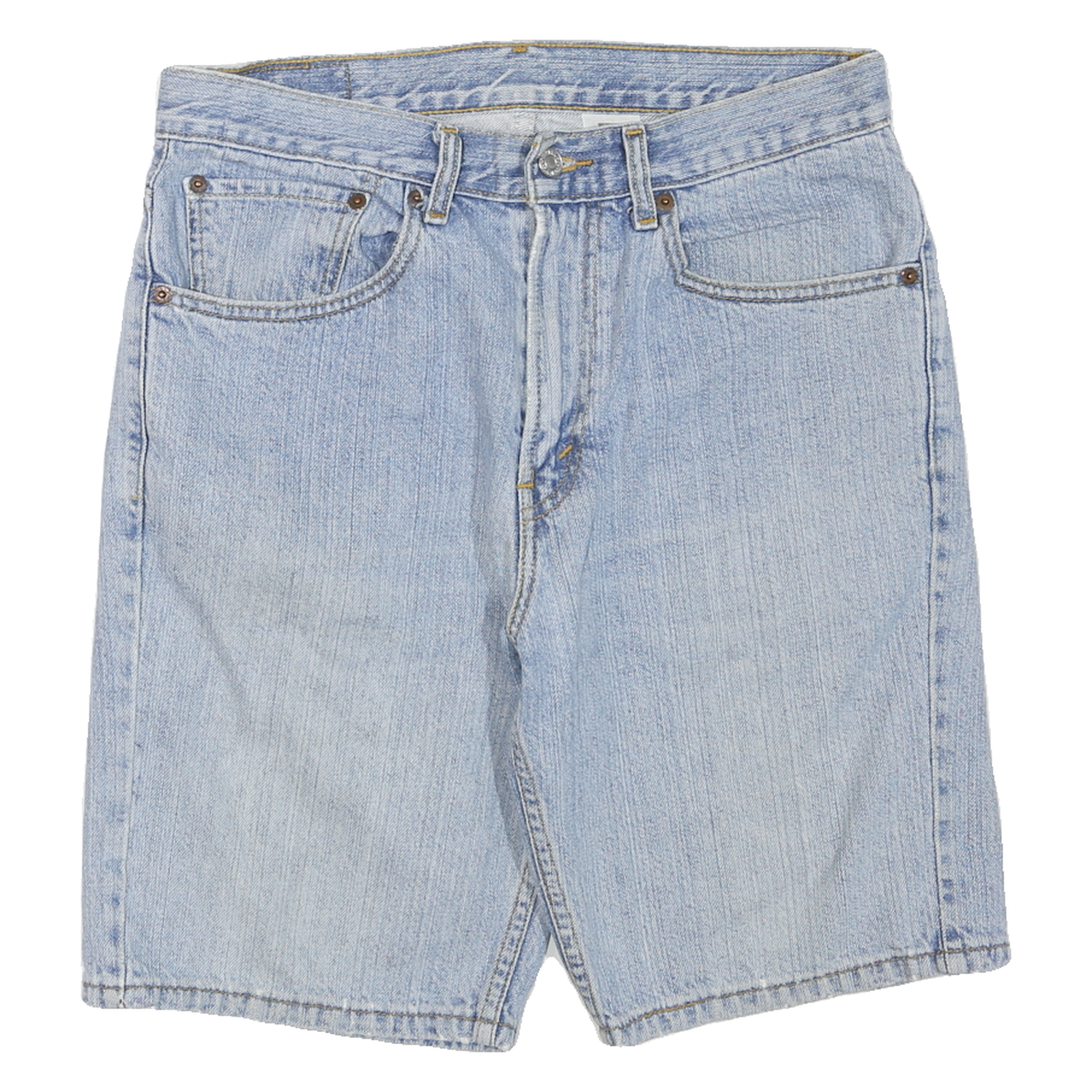 LEVI'S Mens Shorts Blue Denim Regular Fit M W32 Casual Classic Cotton Blend Refurbished - N/A refurbished available on Cerqular