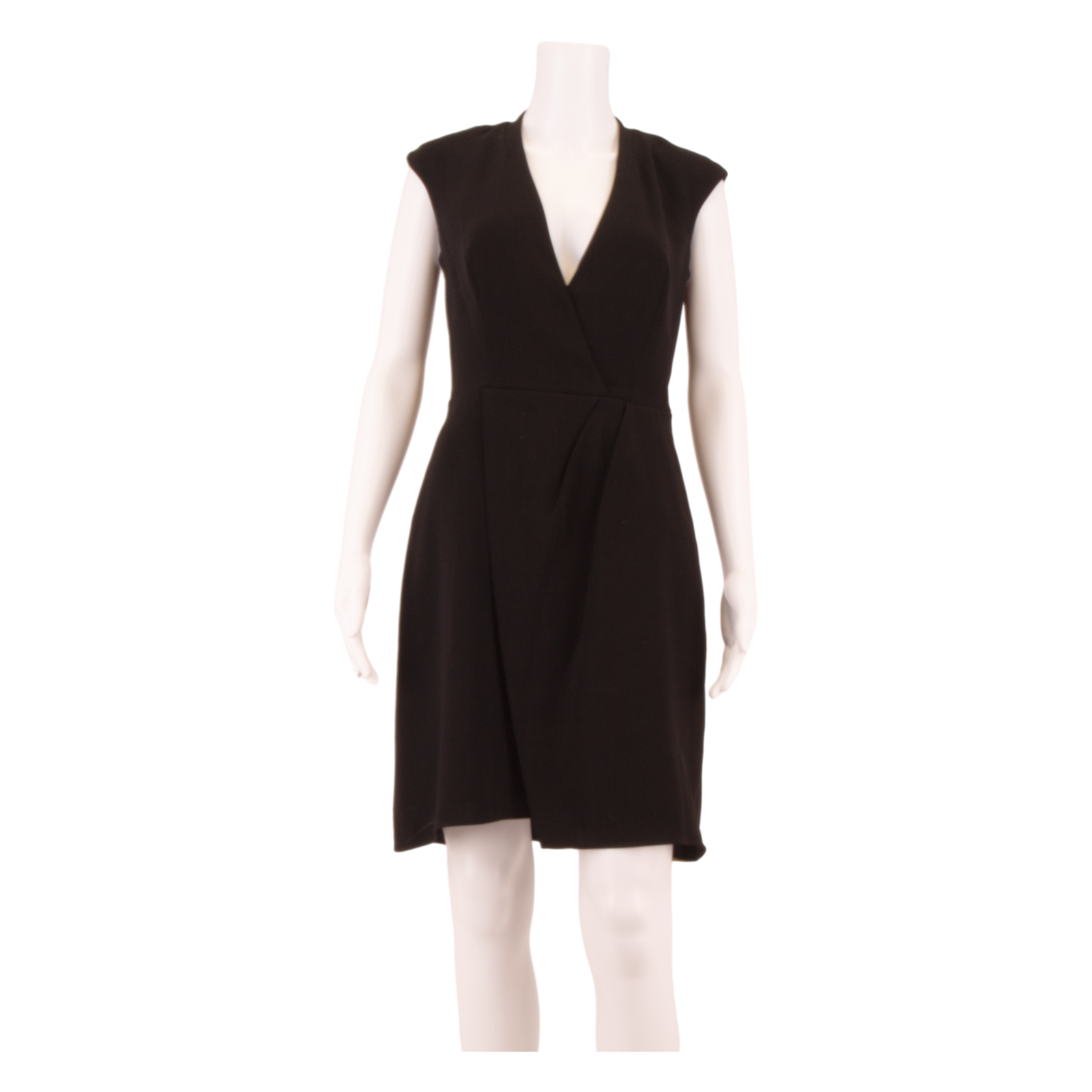REISS Office Wear Womens Shift Dress Black Sleeveless Knee Length UK 8 Refurbished - N/A refurbished available on Cerqular