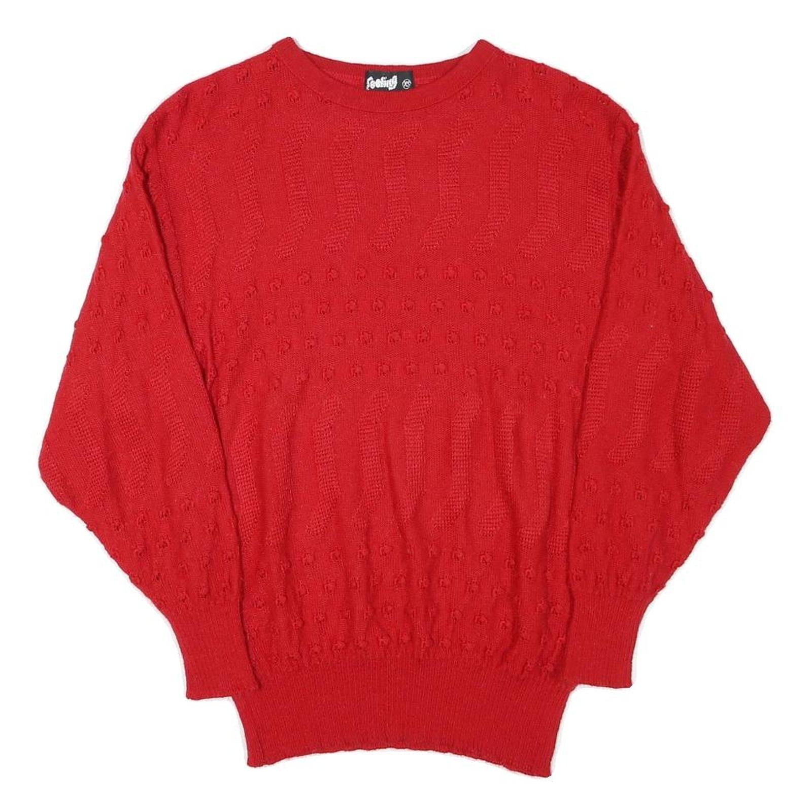 Buy FEELING Womens Red Plain Jumper Crew Neck Basic Knit XS Wool Blend Winter Layer Refurbished - $23.39 FEELING Womens Red Plain Jumper Crew Neck Basic Knit XS Wool Blend Winter Layer Refurbished - N/A refurbished available on Cerqular