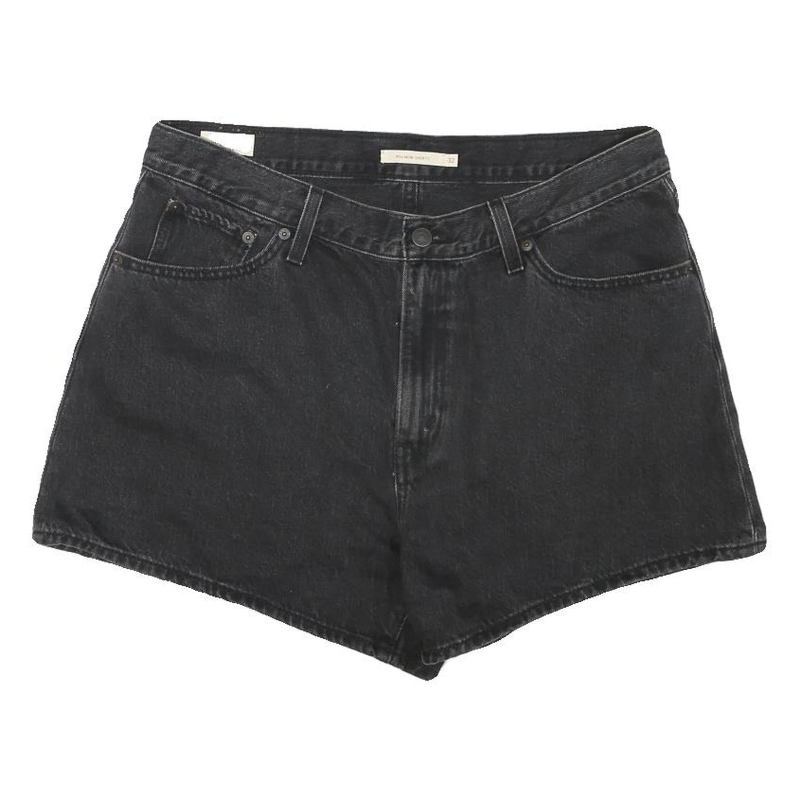 LEVI'S Womens Shorts Black Denim Casual L W34 Classic Fit Cotton Blend Refurbished - N/A refurbished available on Cerqular