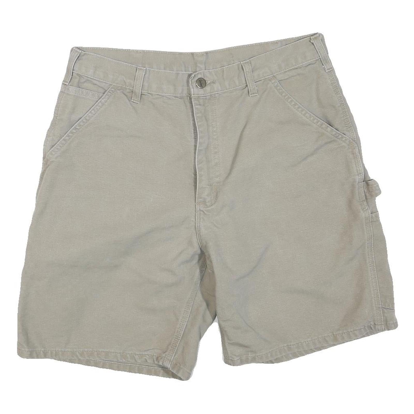 CARHARTT Mens Shorts Beige Casual M W32 Utility Workwear Cotton Blend Refurbished - N/A refurbished available on Cerqular