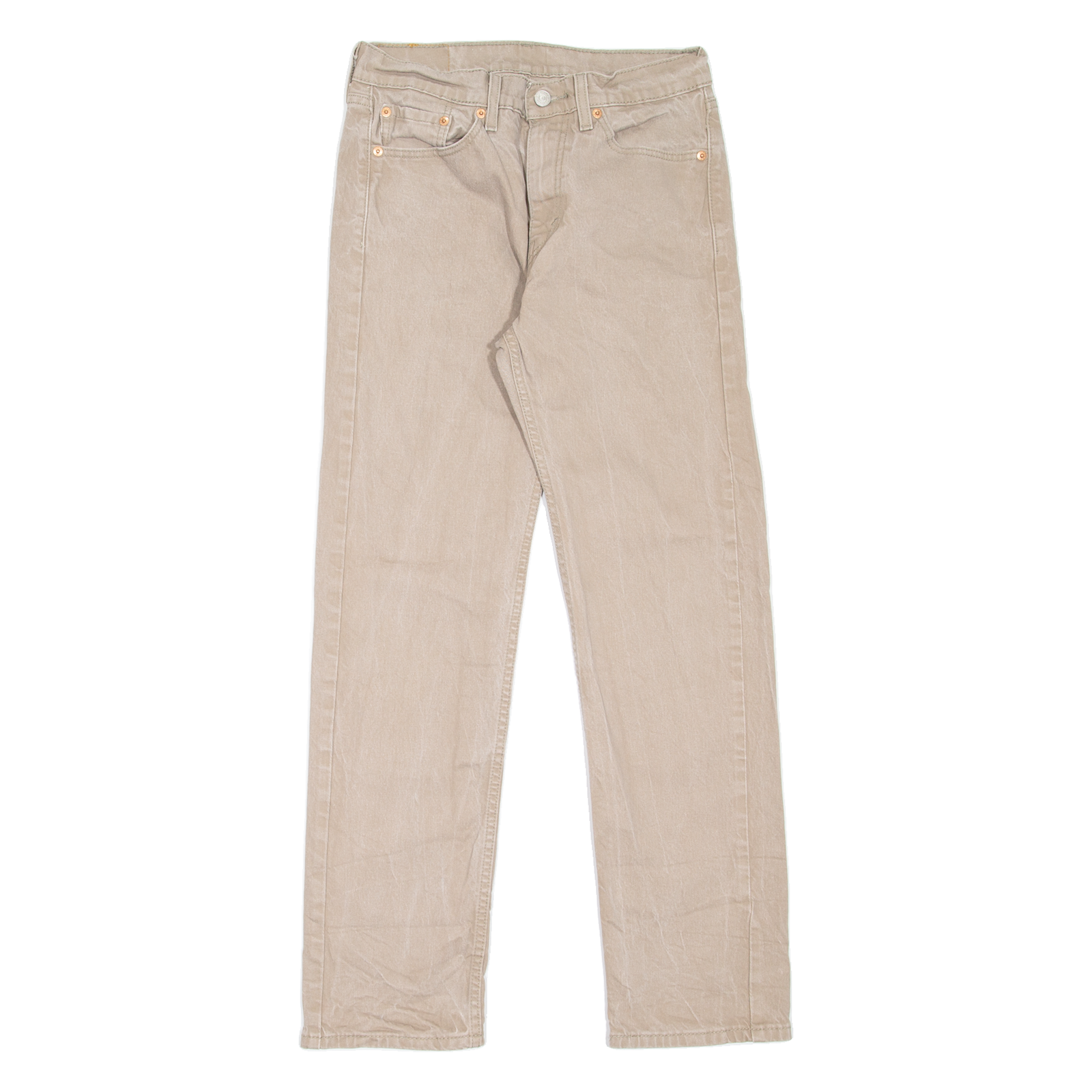 LEVI'S 505 Jeans Mens Grey Regular Straight W30 L30 Refurbished - N/A refurbished available on Cerqular