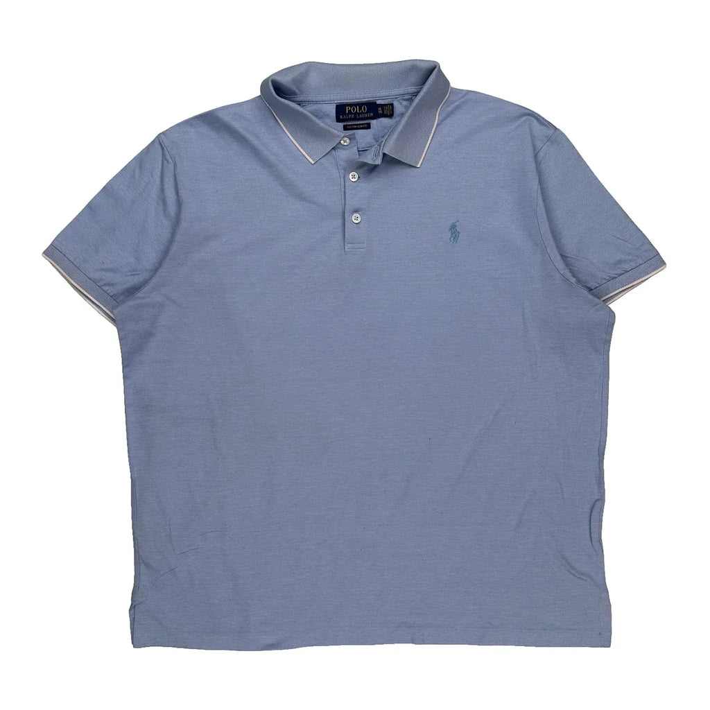 Buy Polo By Ralph Lauren Slim Fit Polo Shirt - XL Blue Cotton Refurbished - $33.49 Polo By Ralph Lauren Slim Fit Polo Shirt - XL Blue Cotton Refurbished - Thrifted (note: this is a term often used to describe second- refurbished available on Cerqular