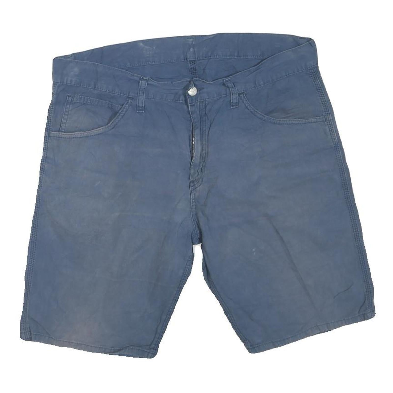 CARHARTT Mens Blue Casual Shorts L W36 Cotton Blend Comfortable Fit Refurbished - N/A refurbished available on Cerqular