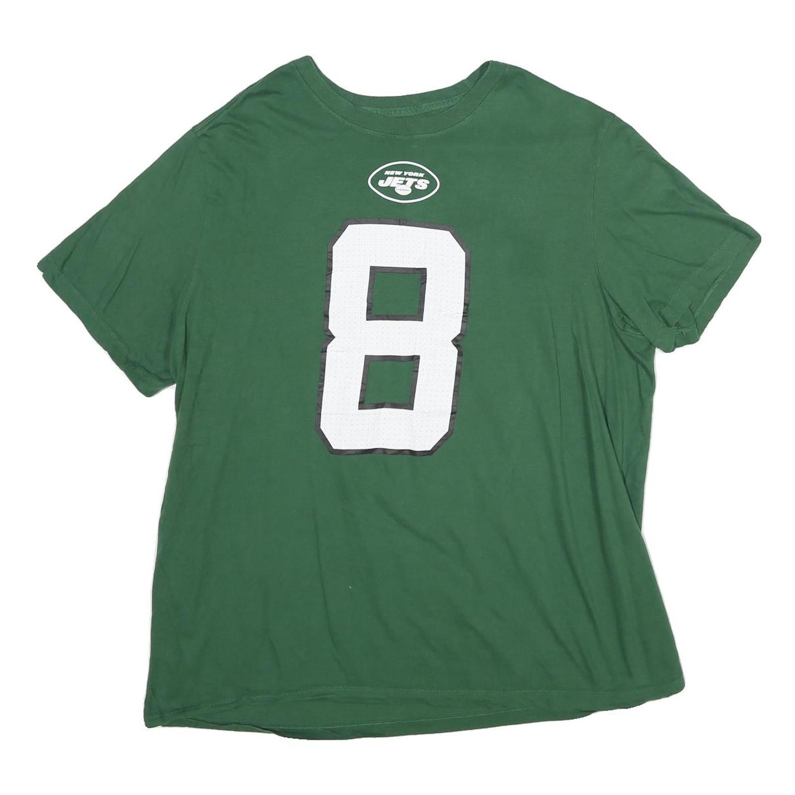 NIKE Mens Green New York Jets Rodgers Graphic T-Shirt XL Crew Neck Short Sleeve Refurbished - N/A refurbished available on Cerqular