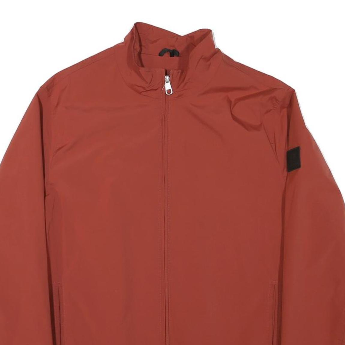 PIERRE CARDIN Mens Rust Orange Jacket M Polyester Blend Zip Casual Lightweight Refurbished - N/A refurbished available on Cerqular
