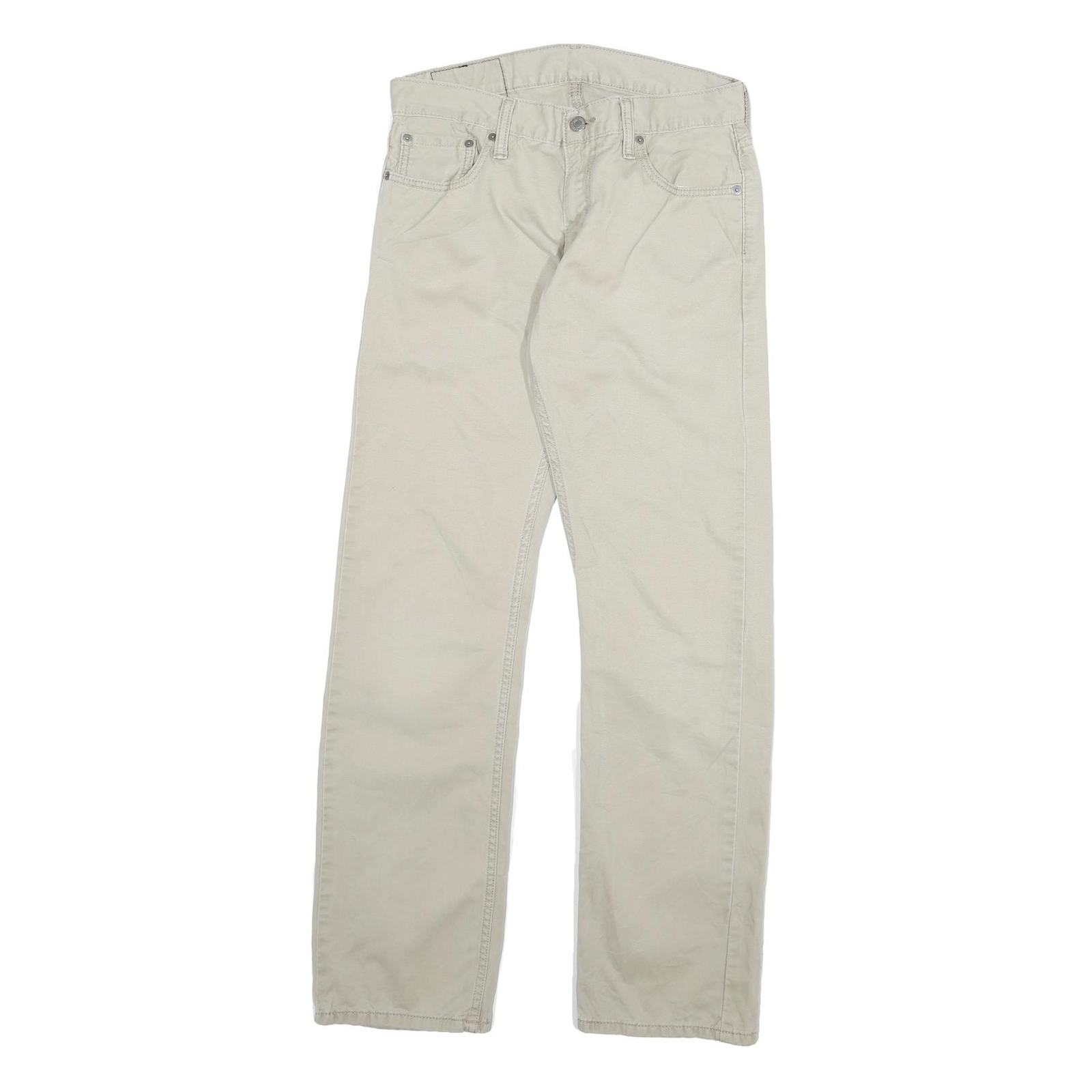 Buy LEVI'S Mens Slim Beige Cotton Blend Slim Straight Trousers W28 L30 Casual Zip Refurbished - $45.49 LEVI'S Mens Slim Beige Cotton Blend Slim Straight Trousers W28 L30 Casual Zip Refurbished - N/A refurbished available on Cerqular