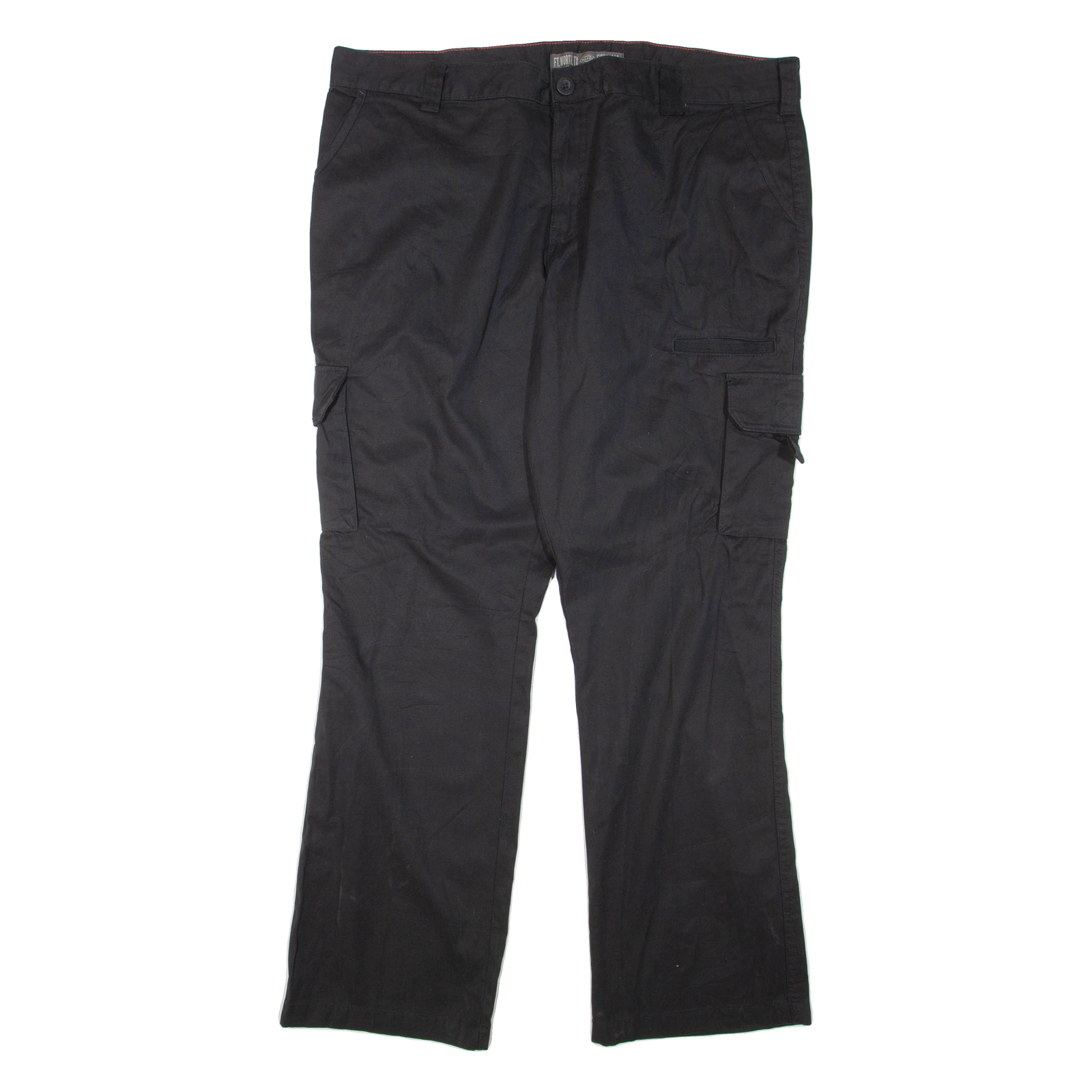 DICKIES Cargo Mens Trousers Black Regular Flared W40 L32 Refurbished - N/A refurbished available on Cerqular