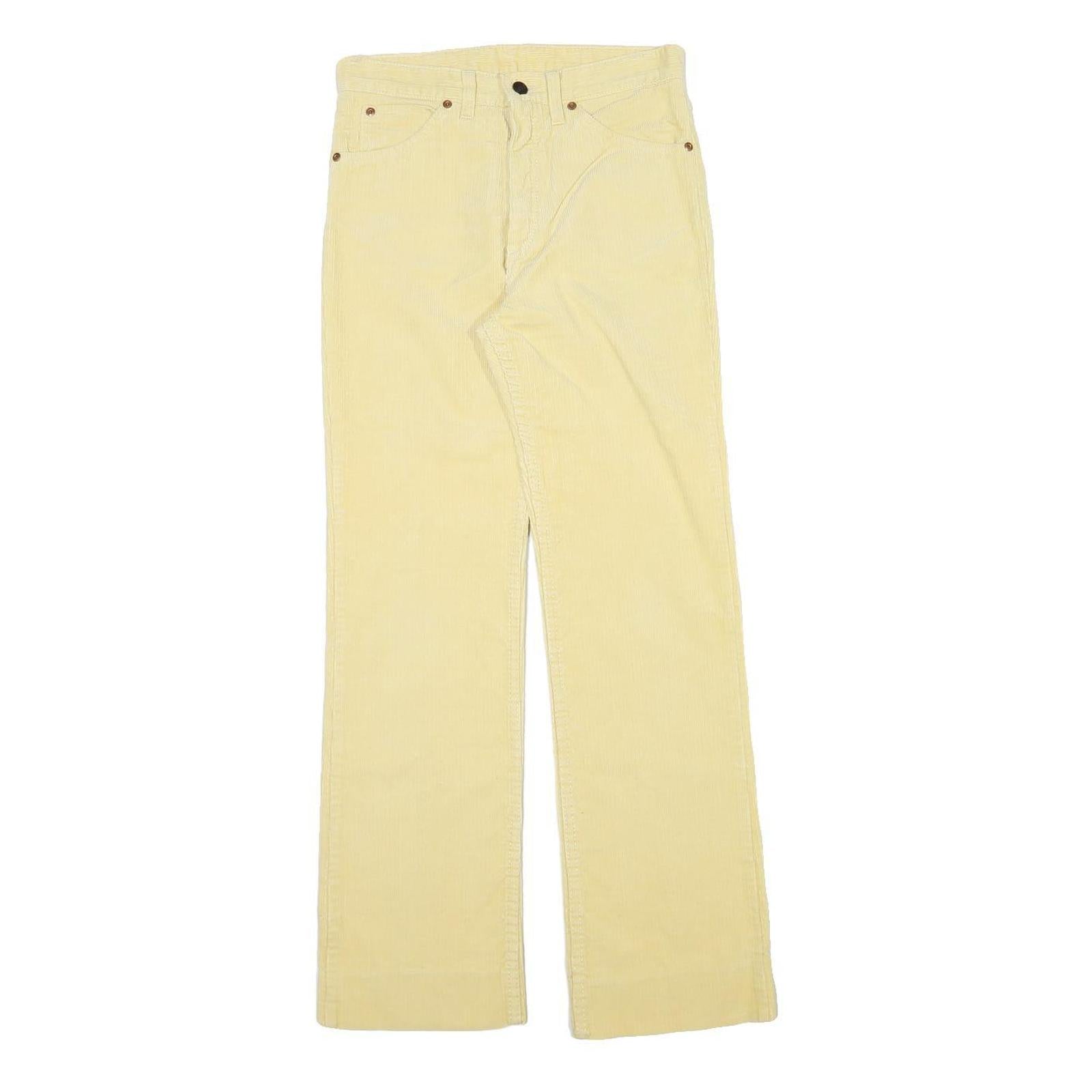 Mens Slim Beige Cotton Blend Corduroy Trousers W28 L29 Zip Closure Classic Fit Refurbished - N/A refurbished available on Cerqular