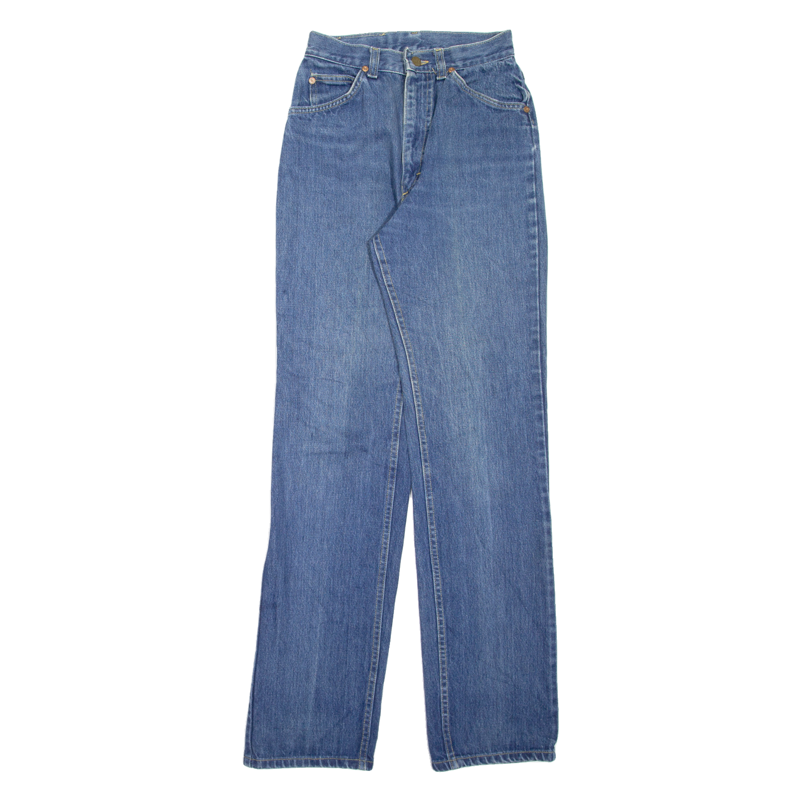 LEE Womens Jeans Blue Regular Straight Stone Wash W24 L33 Refurbished - N/A refurbished available on Cerqular