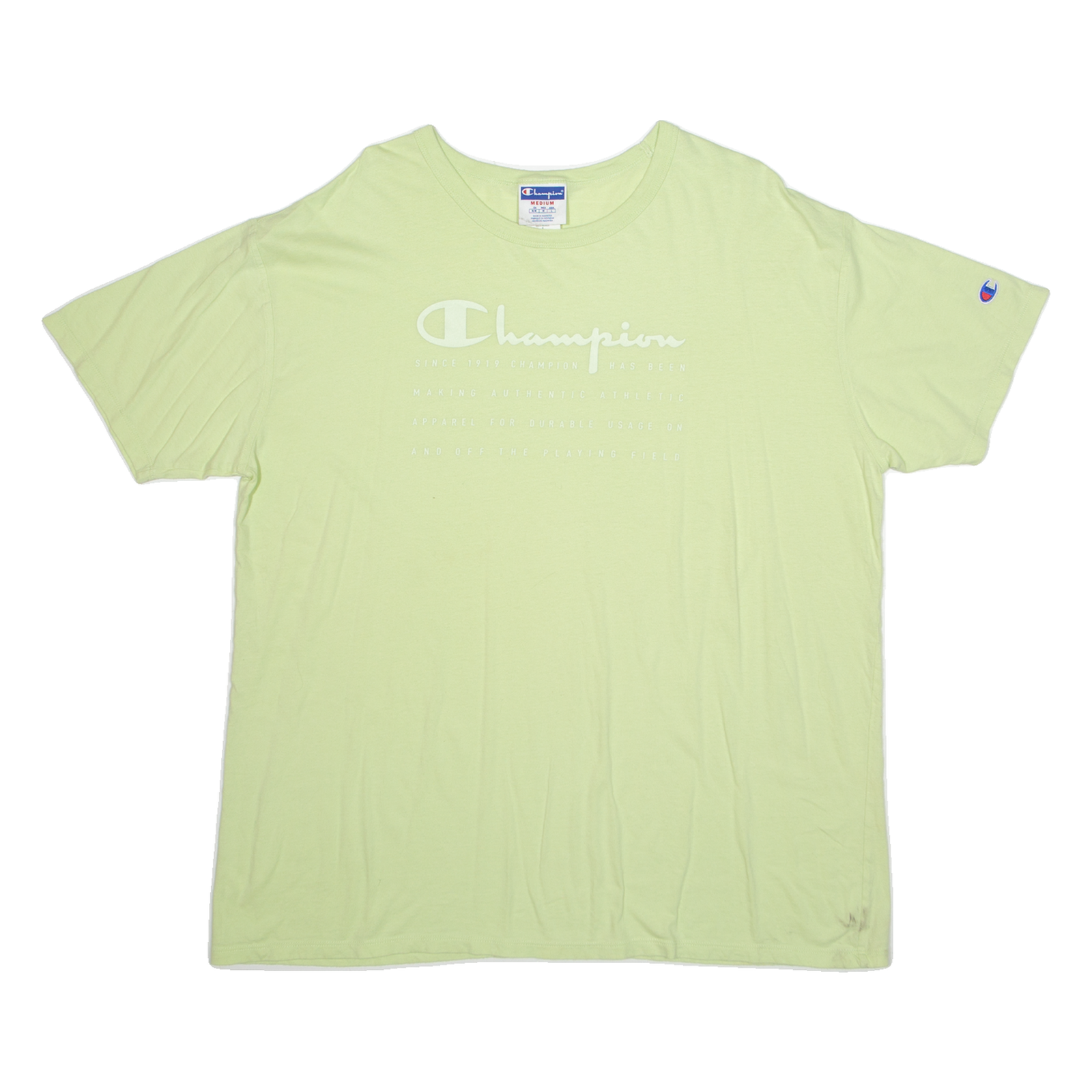 CHAMPION Mens T-Shirt Green M Refurbished - N/A refurbished available on Cerqular