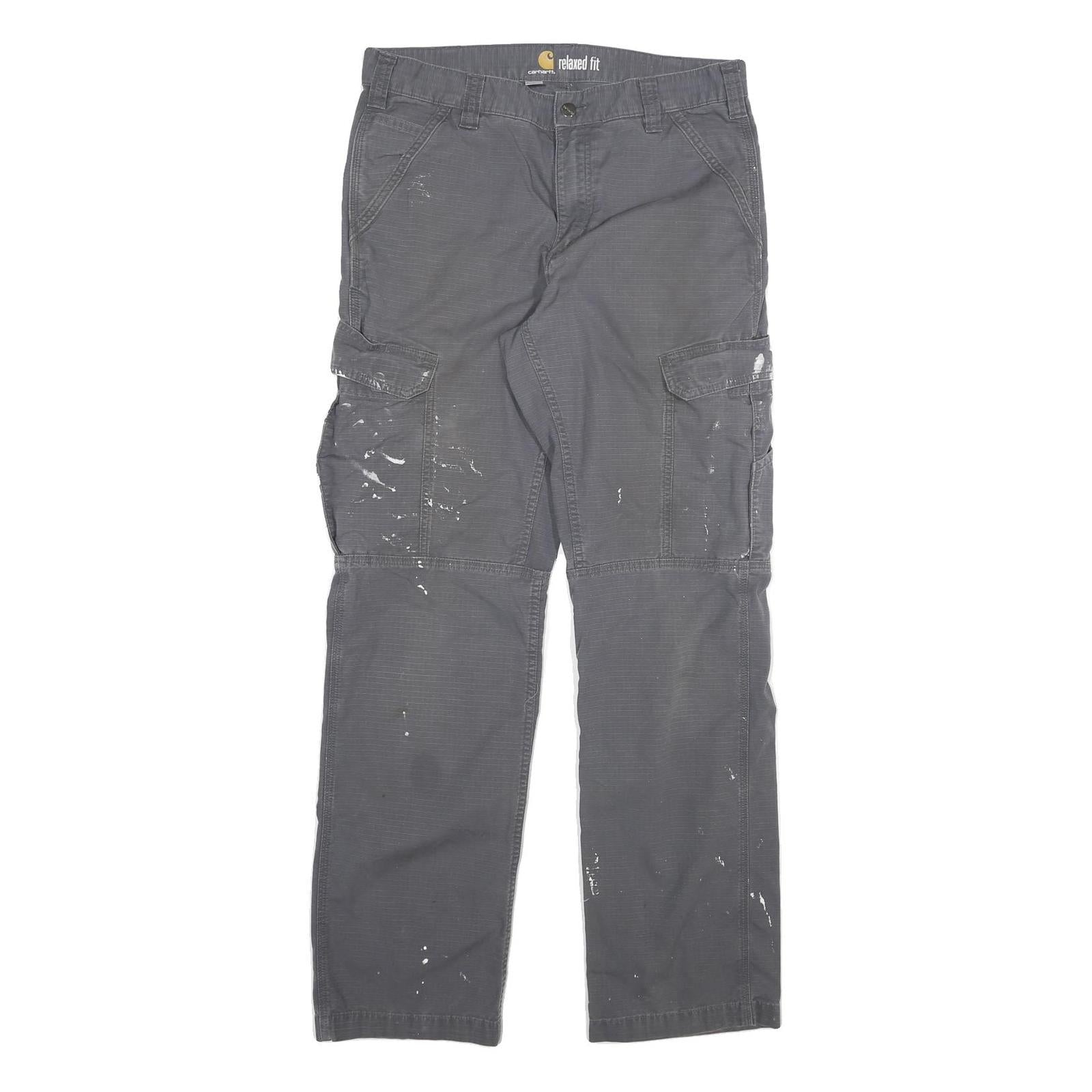 Buy CARHARTT Mens Cotton Blend Grey Relaxed Cargo Trousers W34 L34 Workwear Refurbished - $40.29 CARHARTT Mens Cotton Blend Grey Relaxed Cargo Trousers W34 L34 Workwear Refurbished - N/A refurbished available on Cerqular