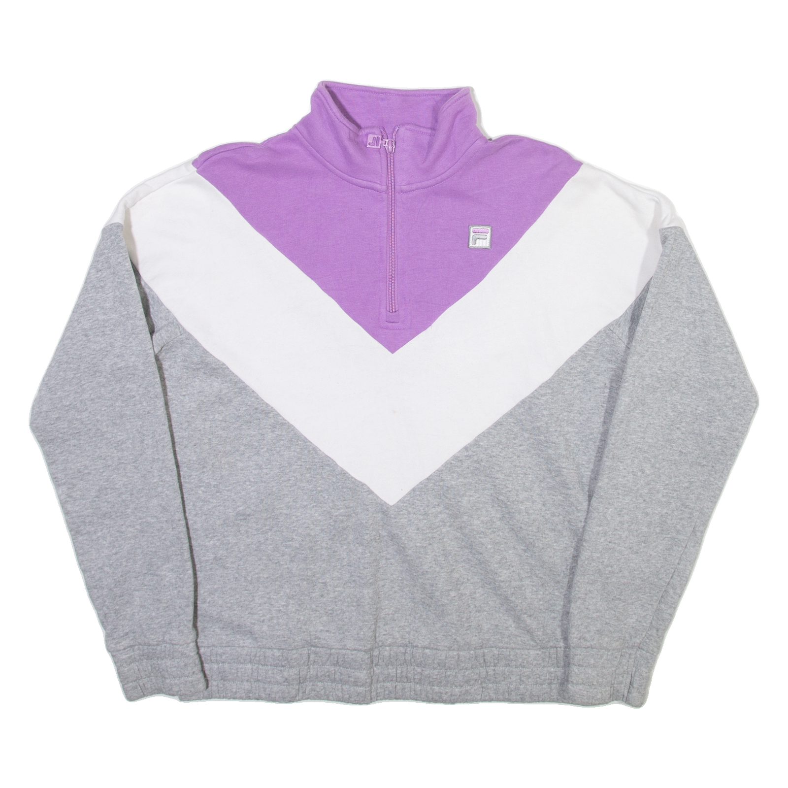 FILA Womens Sweatshirt Grey 1/4 Zip M Refurbished - N/A refurbished available on Cerqular