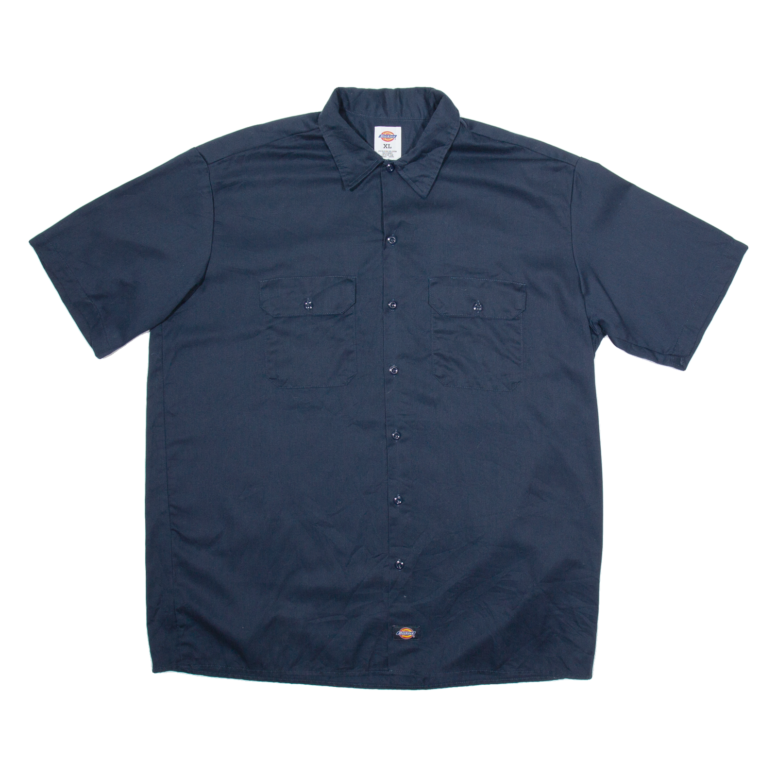 DICKIES Mens Worker Shirt Blue Long Sleeve XL Refurbished - N/A refurbished available on Cerqular