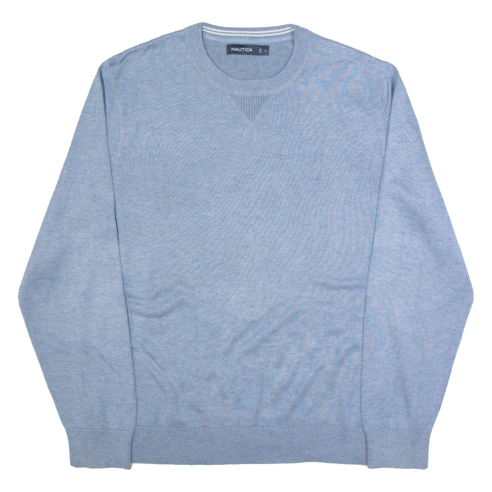 NAUTICA Mens Jumper Blue Tight Knit L Refurbished - N/A refurbished available on Cerqular