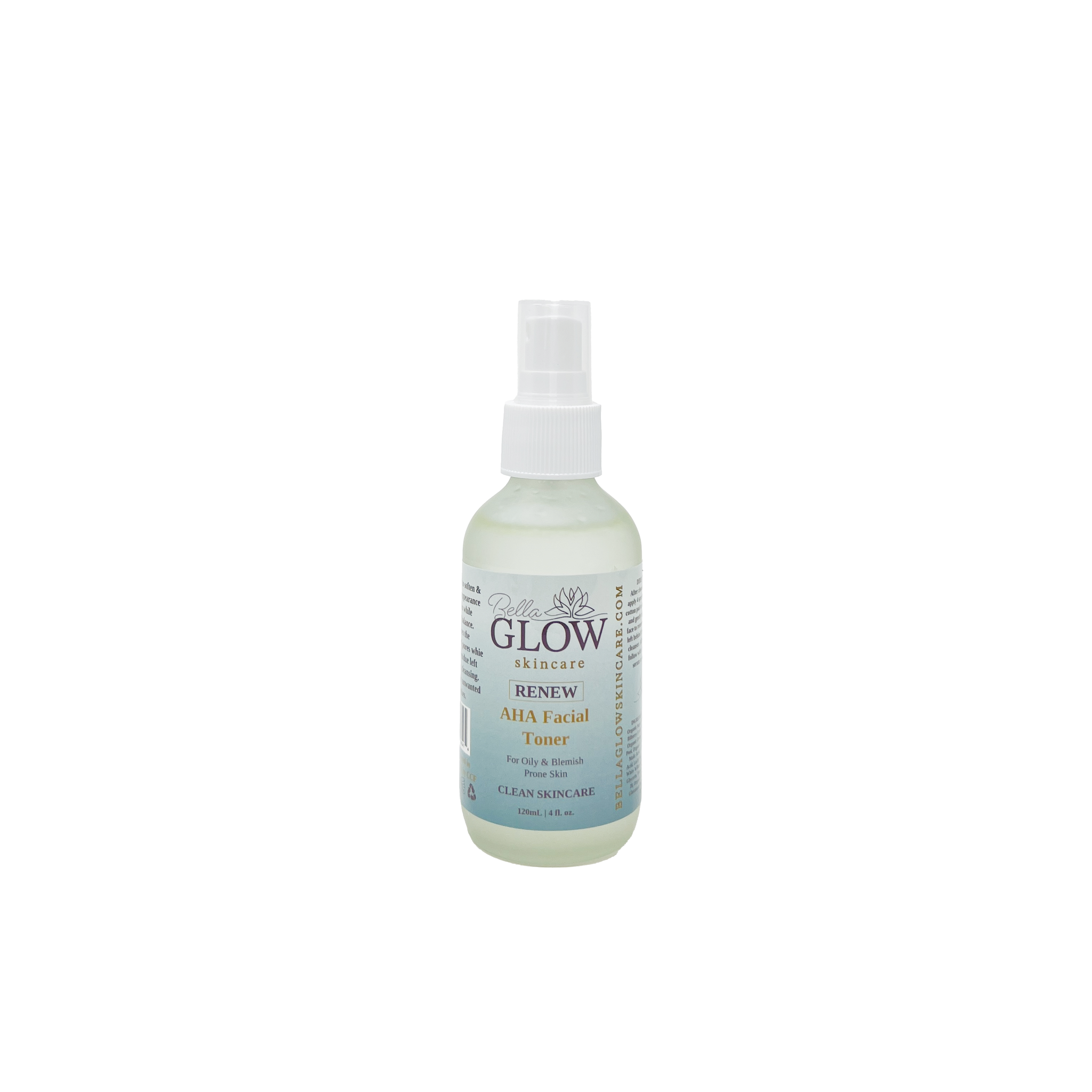 RENEW AHA Facial Toner - Bergamot | Great for Oily Skin or Blemish Prone Refurbished - Bella Glow Skincare refurbished available on Cerqular