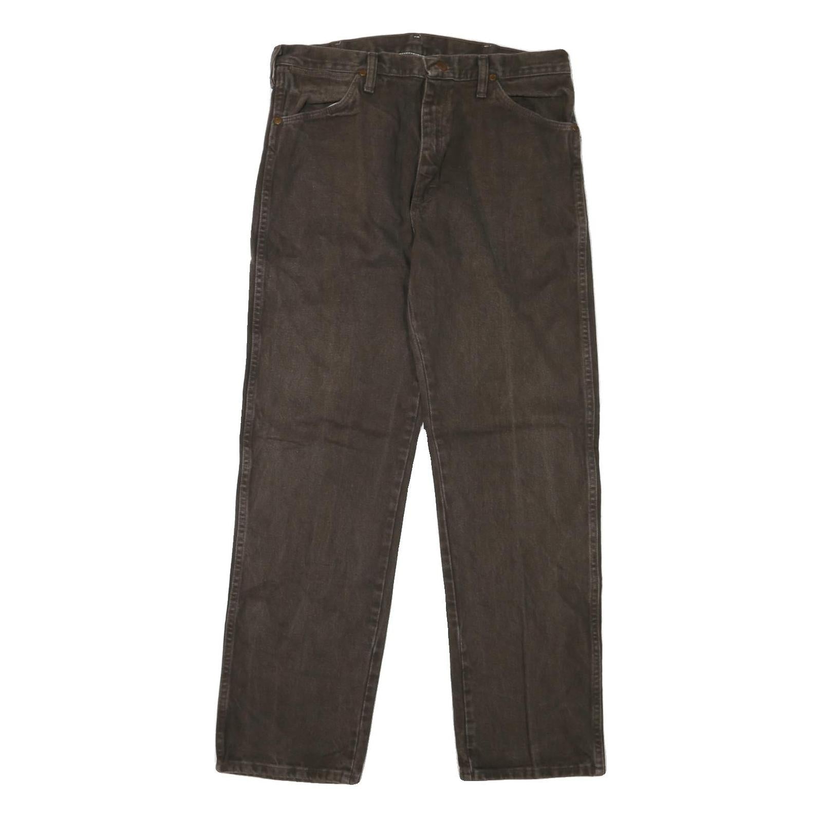 WRANGLER Mens Regular Fit Straight Leg Denim Dark W34 L31 Classic Jeans Refurbished - N/A refurbished available on Cerqular