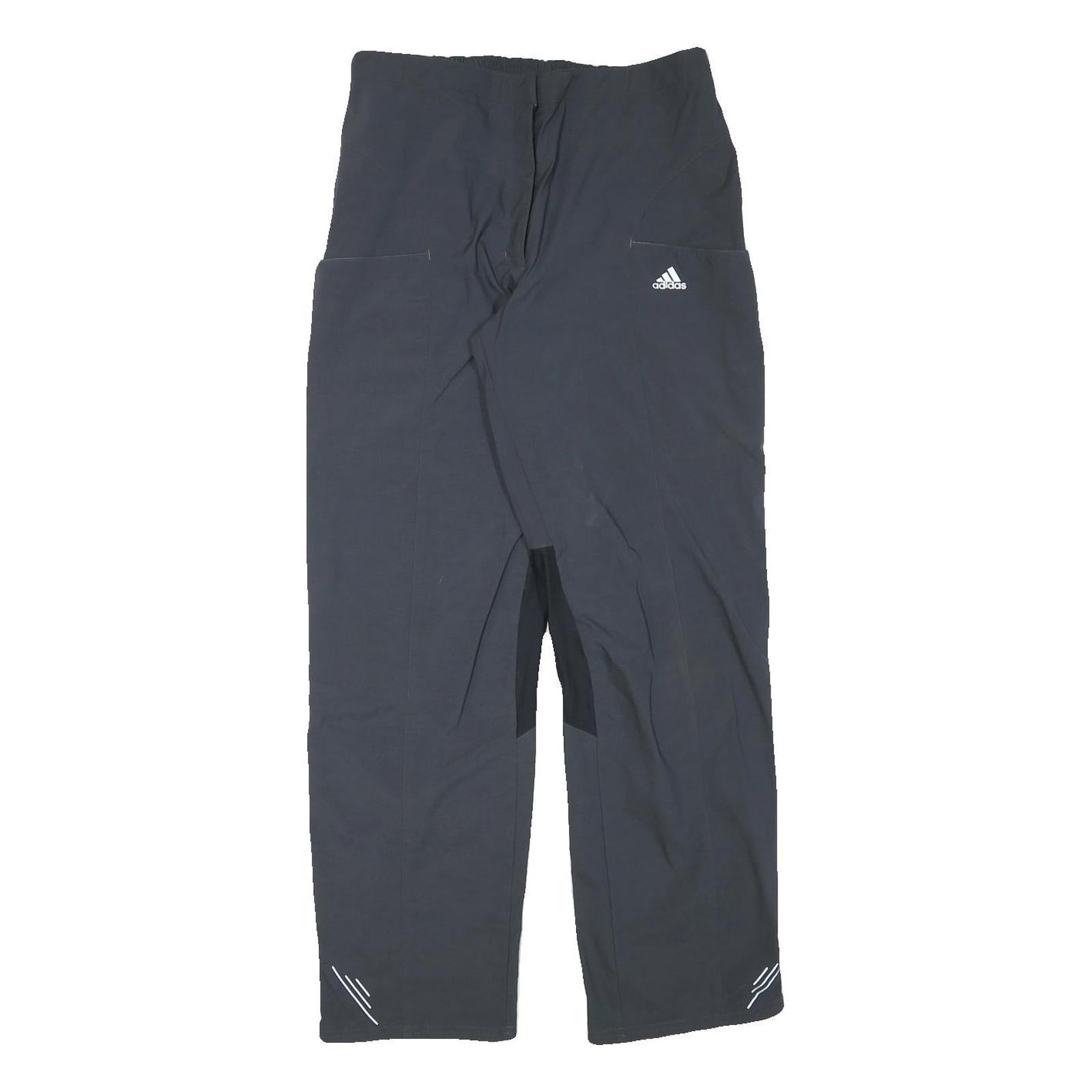 ADIDAS Womens Regular Fit Black Polyester Blend Trousers W30 L30 Zip Pockets Refurbished - N/A refurbished available on Cerqular