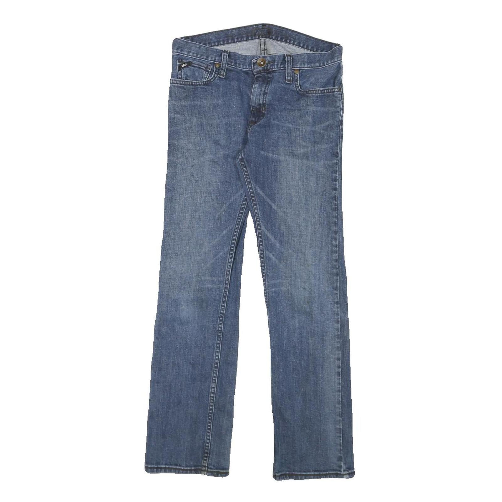 VANS Womens Jeans Blue Regular Straight Denim W26 L26 Classic Zip Closure Refurbished - N/A refurbished available on Cerqular