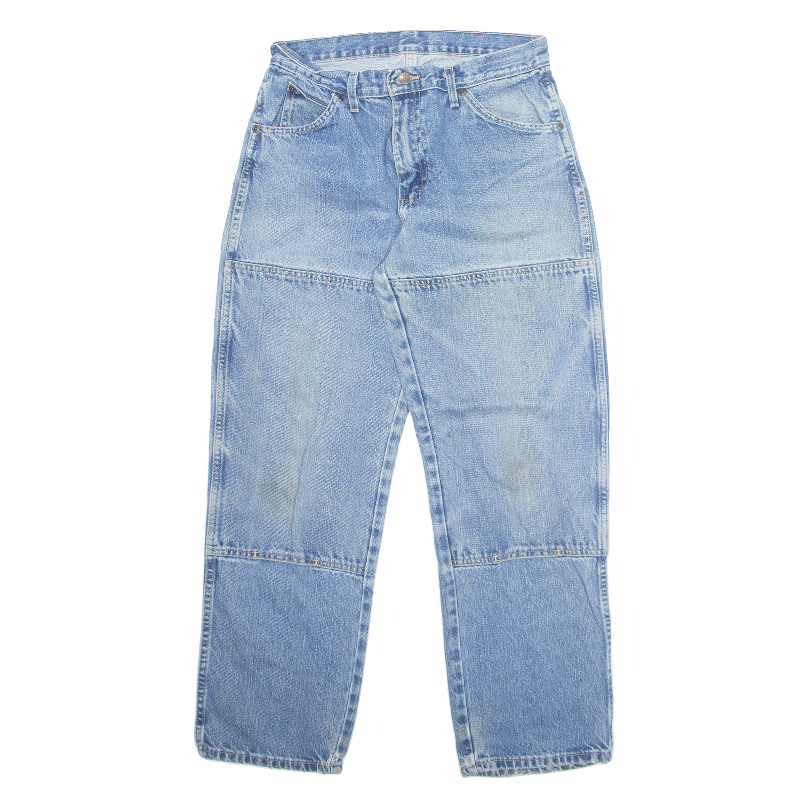 DICKIES Womens Jeans Blue Regular Straight Stone Wash W30 L30 Refurbished - N/A refurbished available on Cerqular