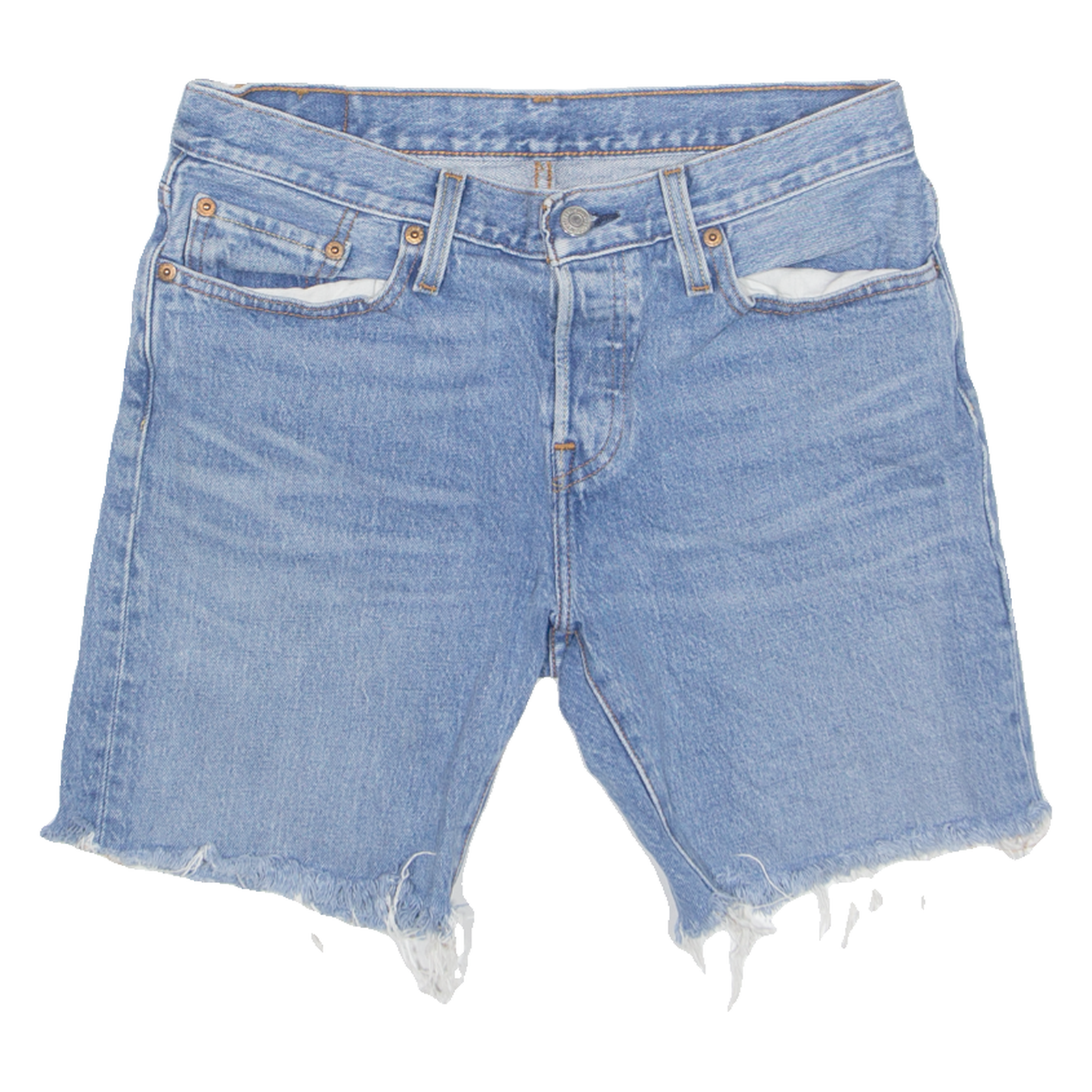 LEVI'S Cut Of 501 Womens Denim Shorts Blue M W30 Refurbished - N/A refurbished available on Cerqular