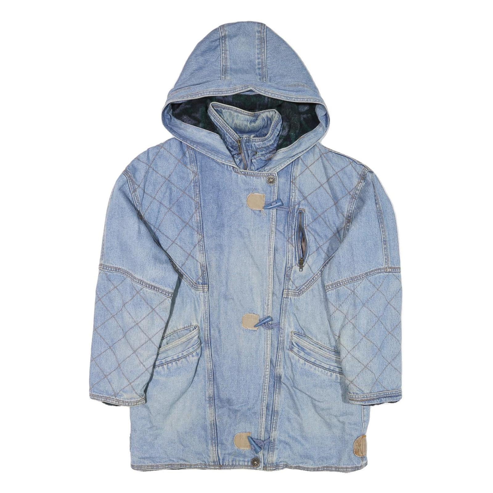 Buy BAVARIA Womens Blue Denim Quilted Hooded Jacket S Cotton Blend Zip Casual Refurbished - $40.29 BAVARIA Womens Blue Denim Quilted Hooded Jacket S Cotton Blend Zip Casual Refurbished - N/A refurbished available on Cerqular