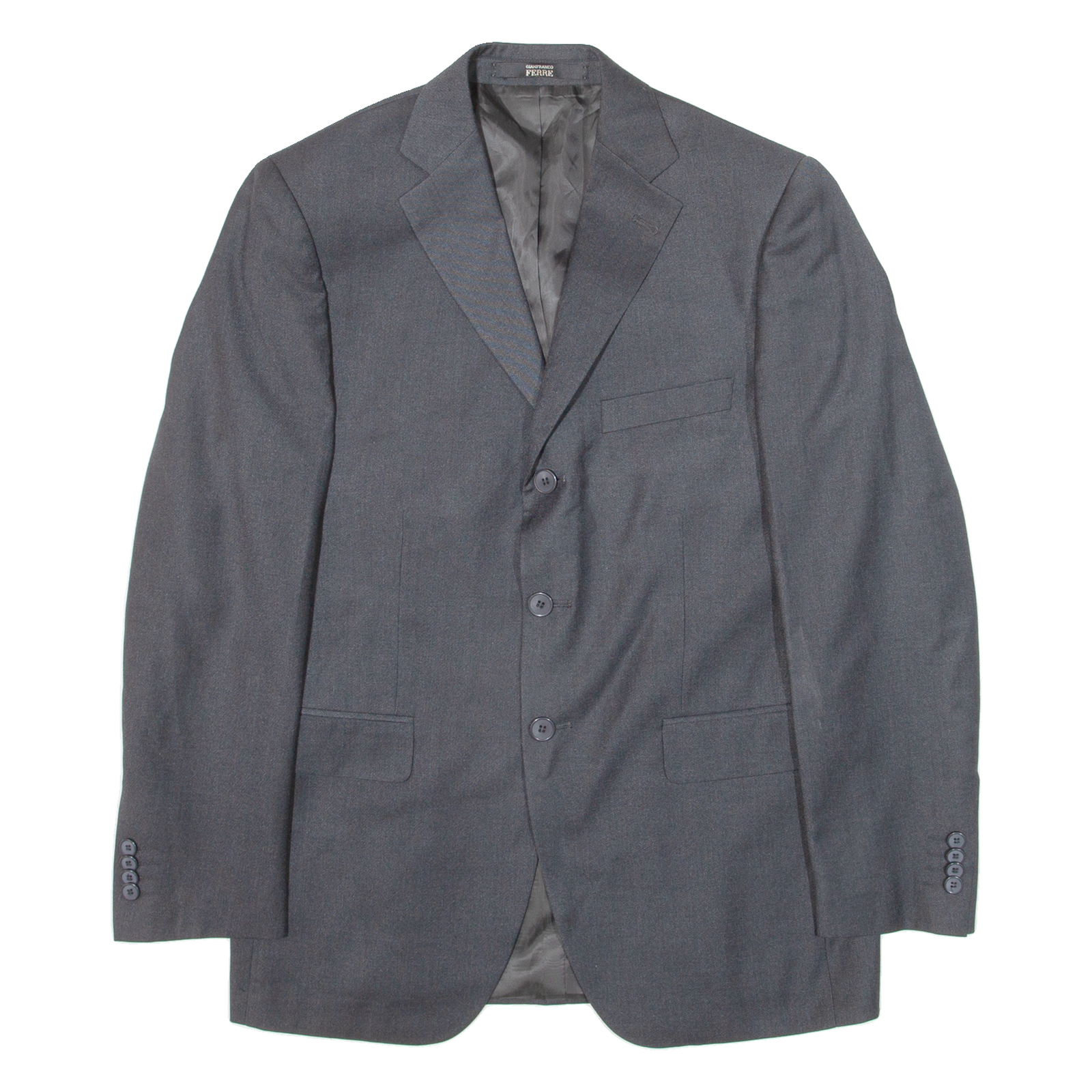 GIANFRANCO FERRE Mens Blazer Jacket Grey Knit S Refurbished - N/A refurbished available on Cerqular