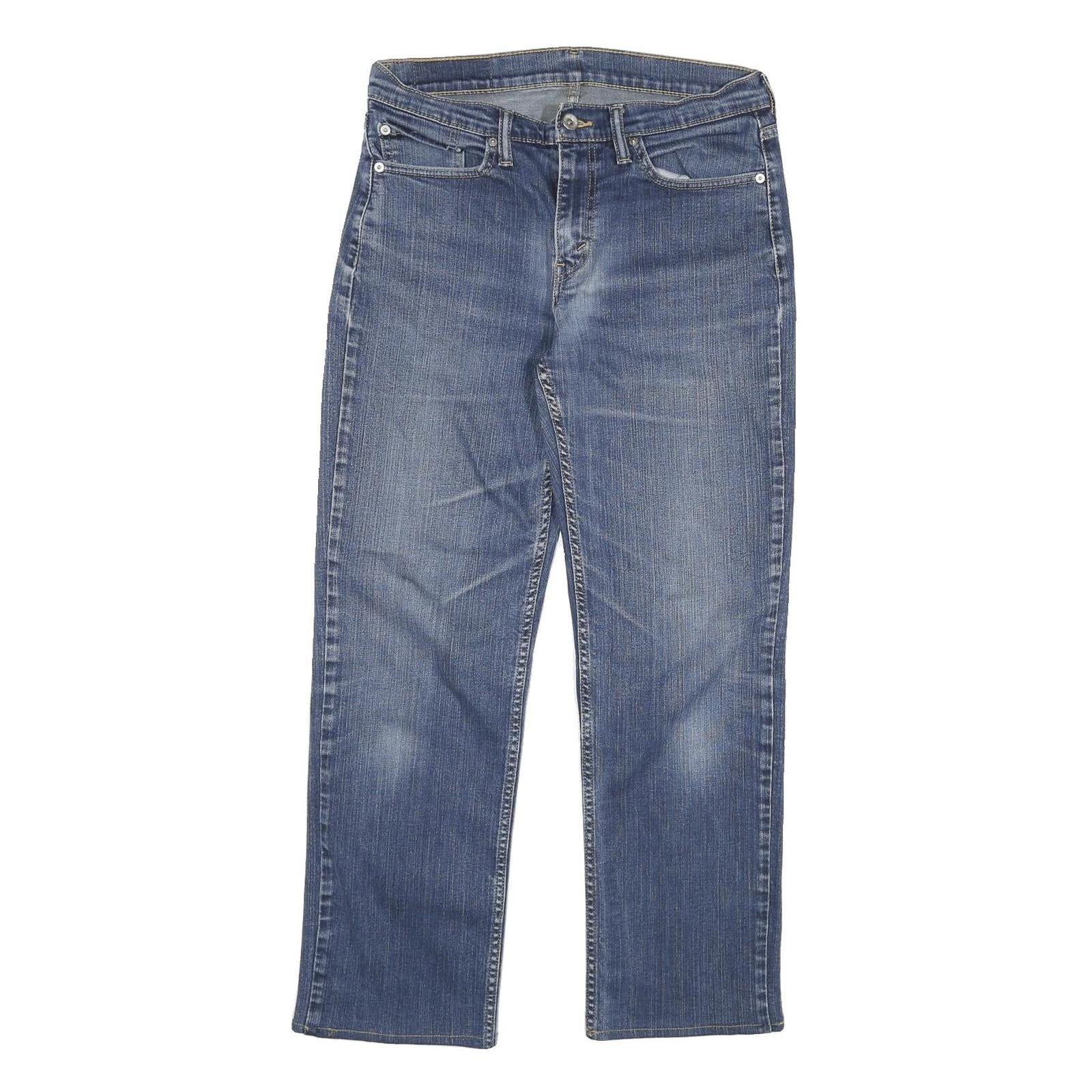 LEVI'S 514 Slim Mens Jeans Blue Denim Slim Straight Denim Medium W30 L27 Classic Refurbished - N/A refurbished available on Cerqular