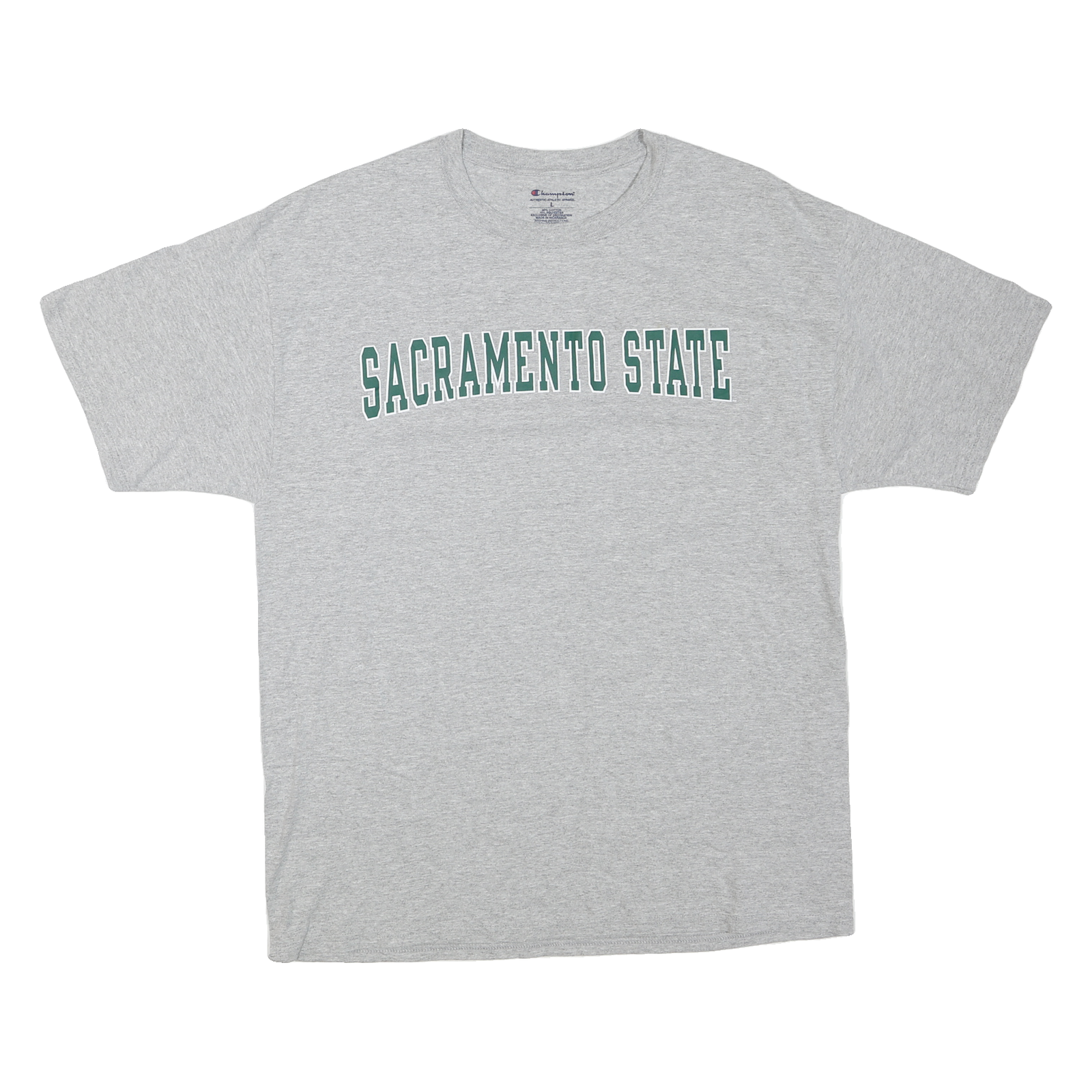 Buy CHAMPION Mens Grey Sacramento State Cotton Blend T-Shirt L Short Sleeve Crew Refurbished - $16.89 CHAMPION Mens Grey Sacramento State Cotton Blend T-Shirt L Short Sleeve Crew Refurbished - N/A refurbished available on Cerqular