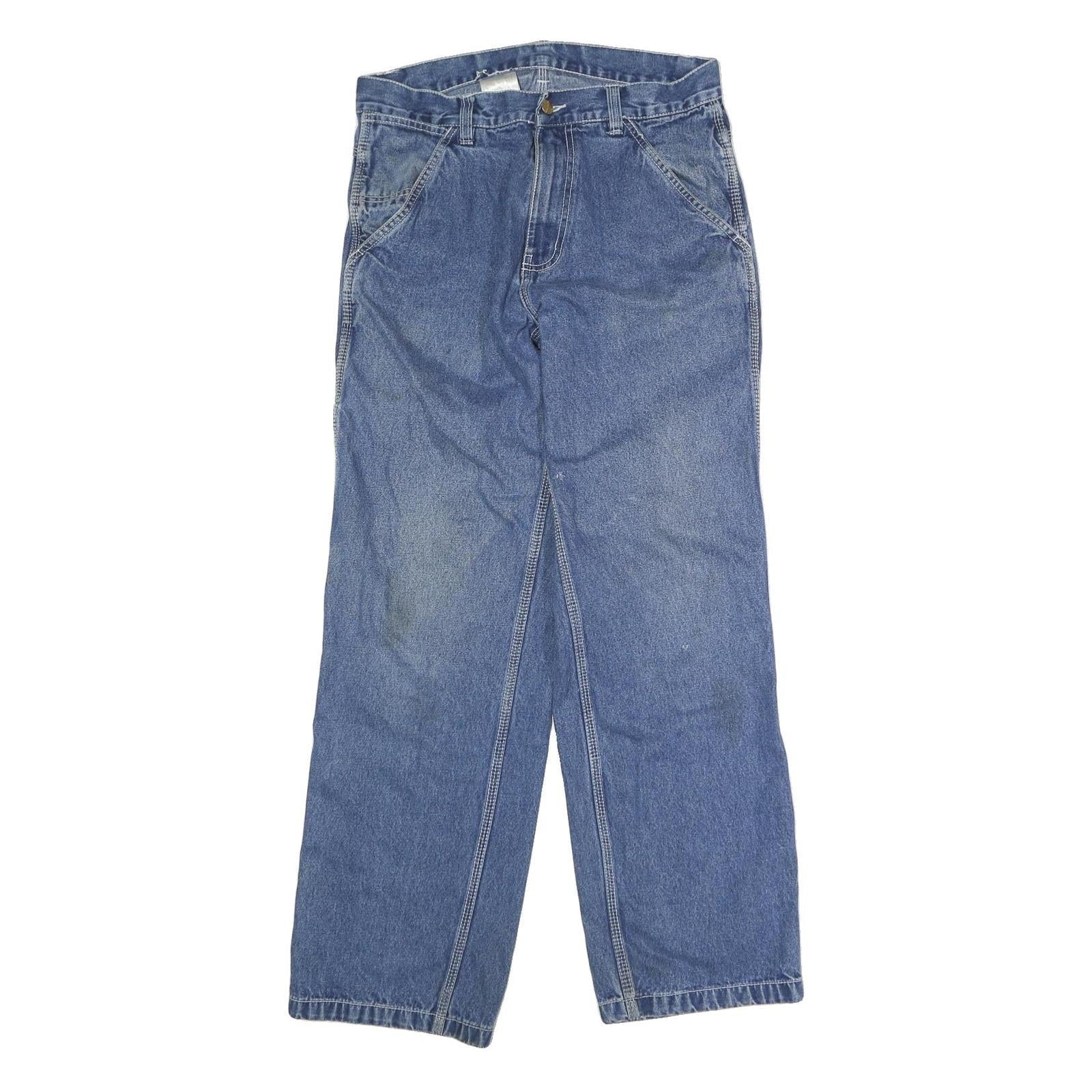 CARHARTT Mens Jeans Blue Regular Straight Denim Medium W31 L32 Workwear Casual Refurbished - N/A refurbished available on Cerqular