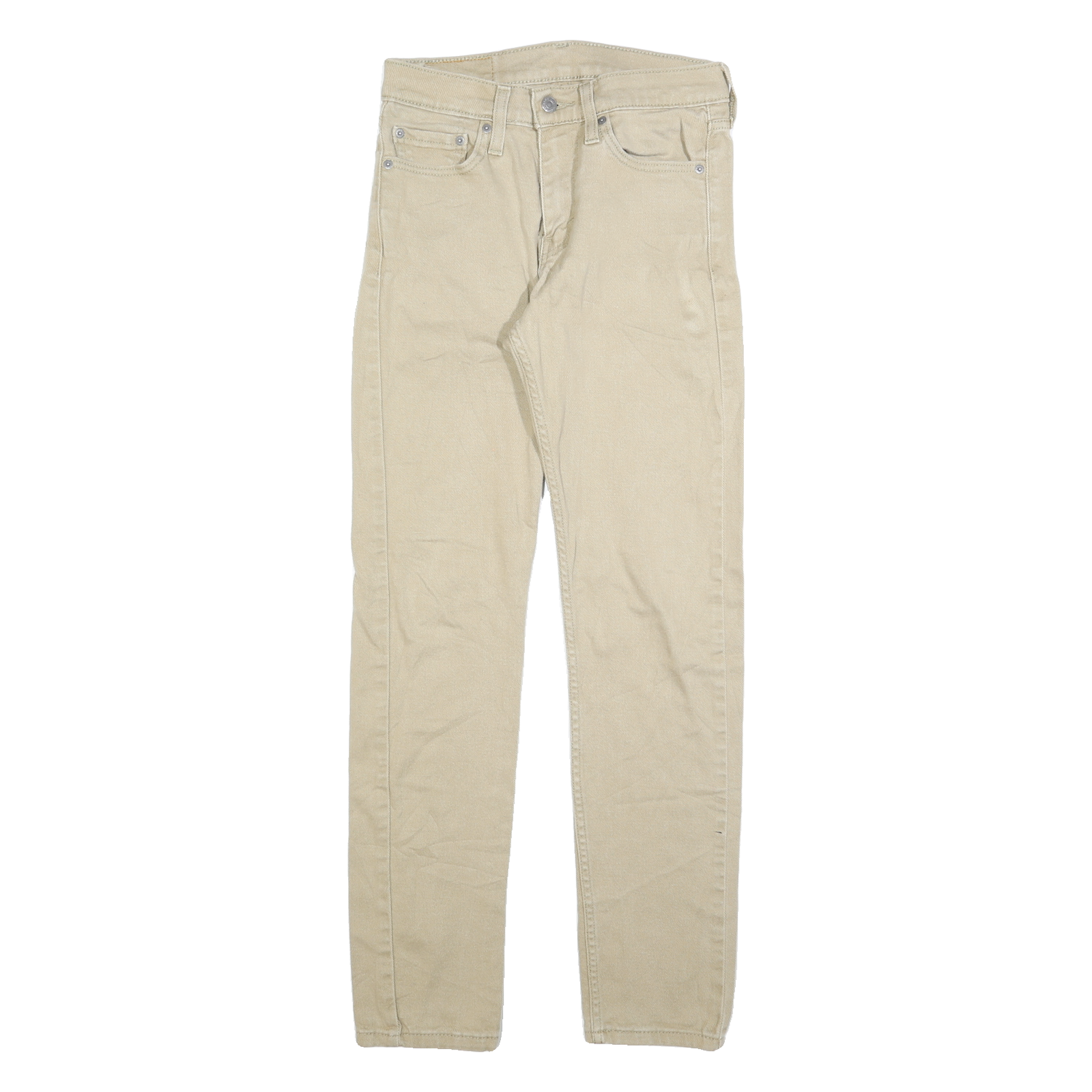 LEVI'S 510 Mens Slim Jeans Beige Denim W28 L32 Classic Cotton Zip Refurbished - N/A refurbished available on Cerqular