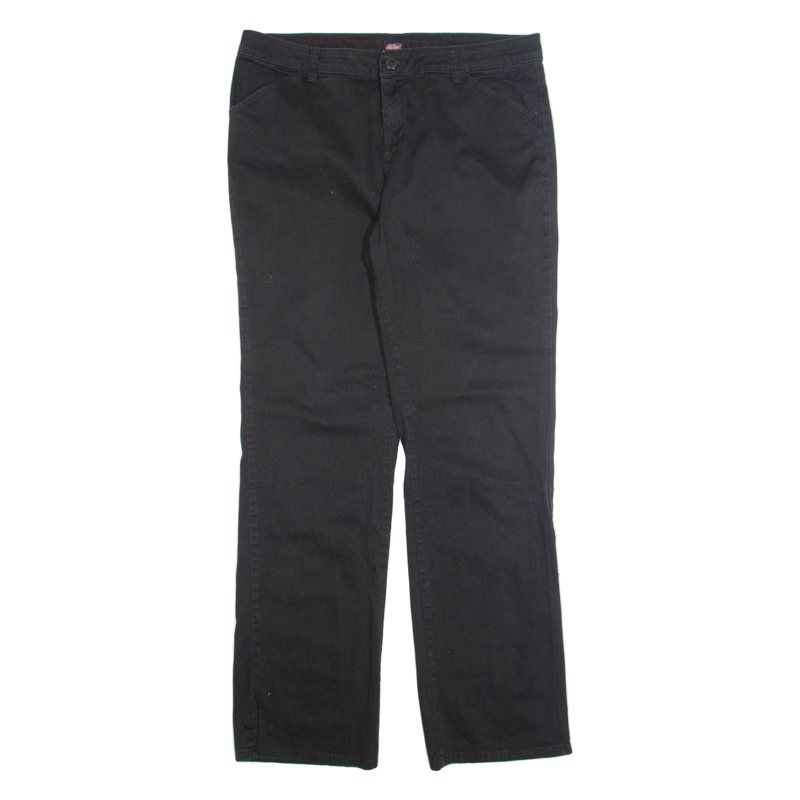 DICKIES Chino Womens Trousers Black Regular Straight W34 L30 Refurbished - N/A refurbished available on Cerqular