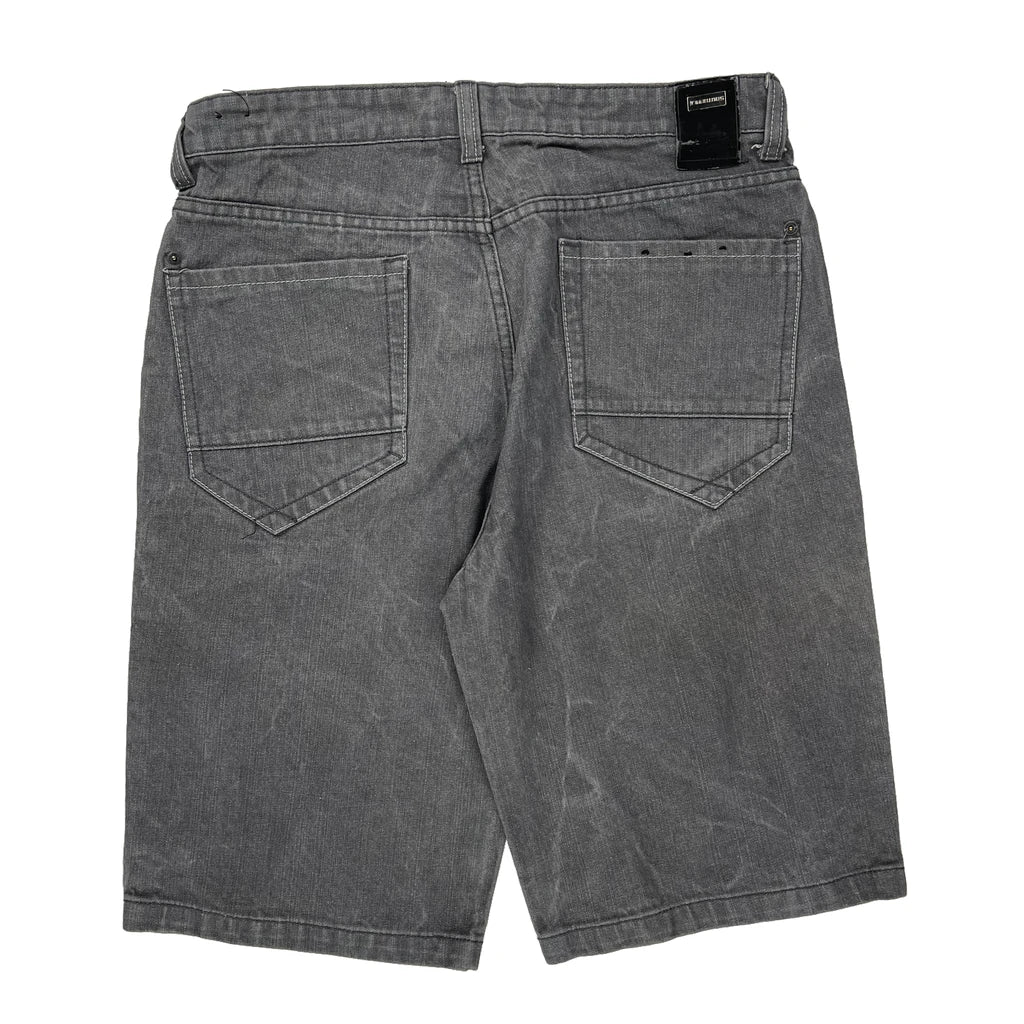 Southpole Denim Shorts - 34W 12L Grey Cotton Refurbished - Thrifted (note: this is a term often used to describe second- refurbished available on Cerqular