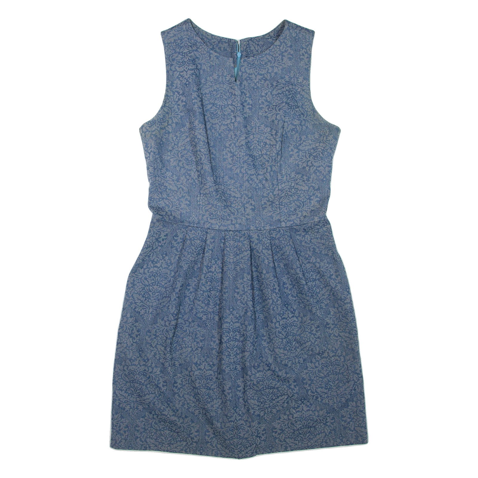 Womens Day Dress Grey Floral Sleeveless Short M Refurbished - N/A refurbished available on Cerqular