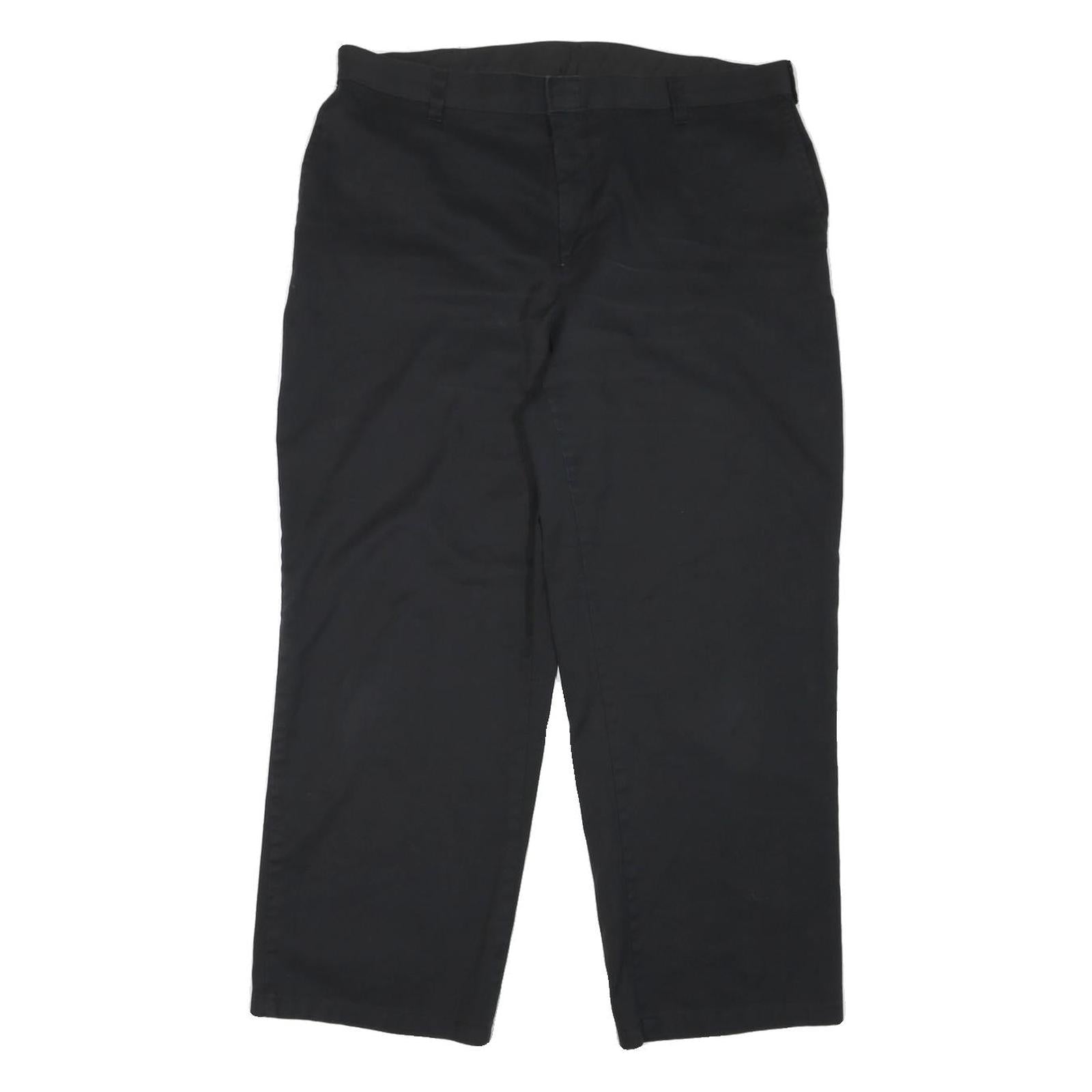 DICKIES Mens Cotton Blend Black Regular Fit Straight Leg Trousers W36 L27 Refurbished - N/A refurbished available on Cerqular