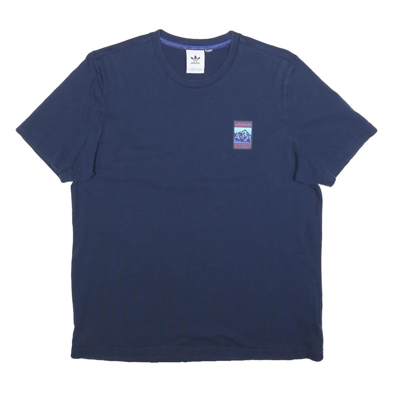 Buy ADIDAS Mens Navy Blue Graphic T-Shirt L Short Sleeve Crew Neck Logo Print Refurbished - $16.89 ADIDAS Mens Navy Blue Graphic T-Shirt L Short Sleeve Crew Neck Logo Print Refurbished - N/A refurbished available on Cerqular