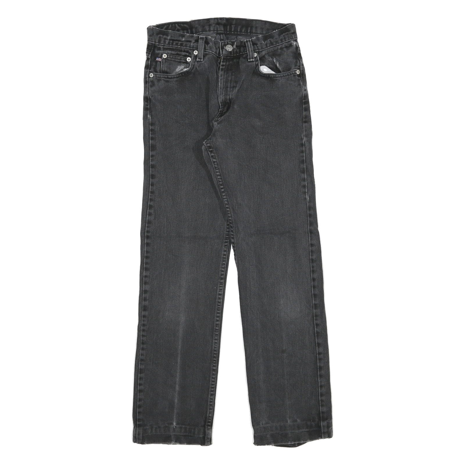 RALPH LAUREN Womens Slim Black Denim Jeans W25 L28 Stylish Cotton Blend Zip Refurbished - N/A refurbished available on Cerqular