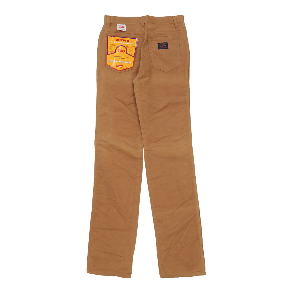 Buy 700 Carrera Trousers - 30W UK 10 Brown Cotton Refurbished - $16.87 700 Carrera Trousers - 30W UK 10 Brown Cotton Refurbished - Thrifted (note: this is a term often used to describe second- refurbished available on Cerqular