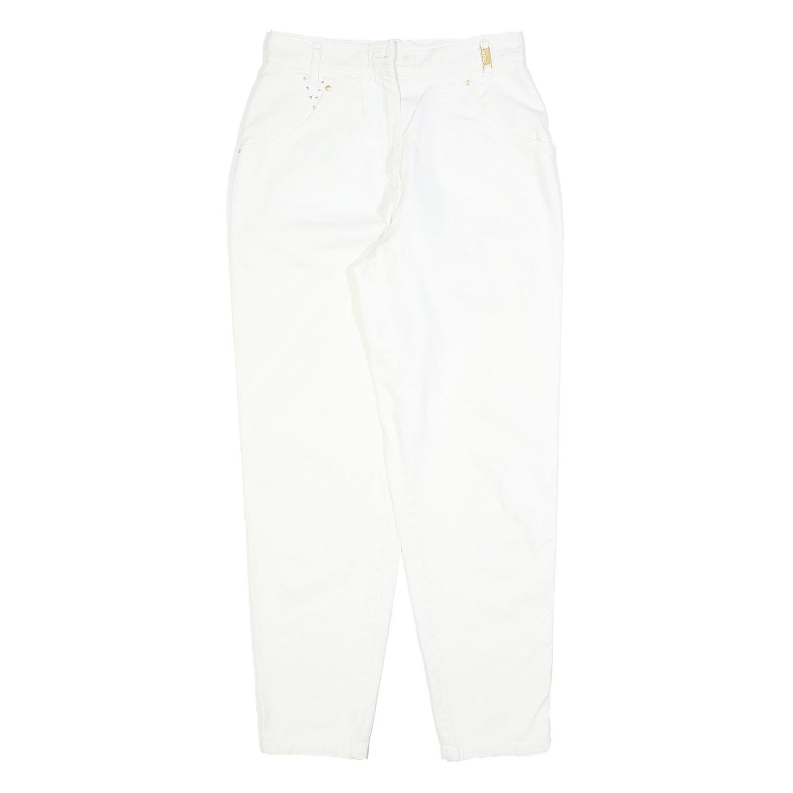ZERRES Womens White Regular Fit Straight Leg Denim Jeans Cotton Blend W26 L30 Refurbished - N/A refurbished available on Cerqular