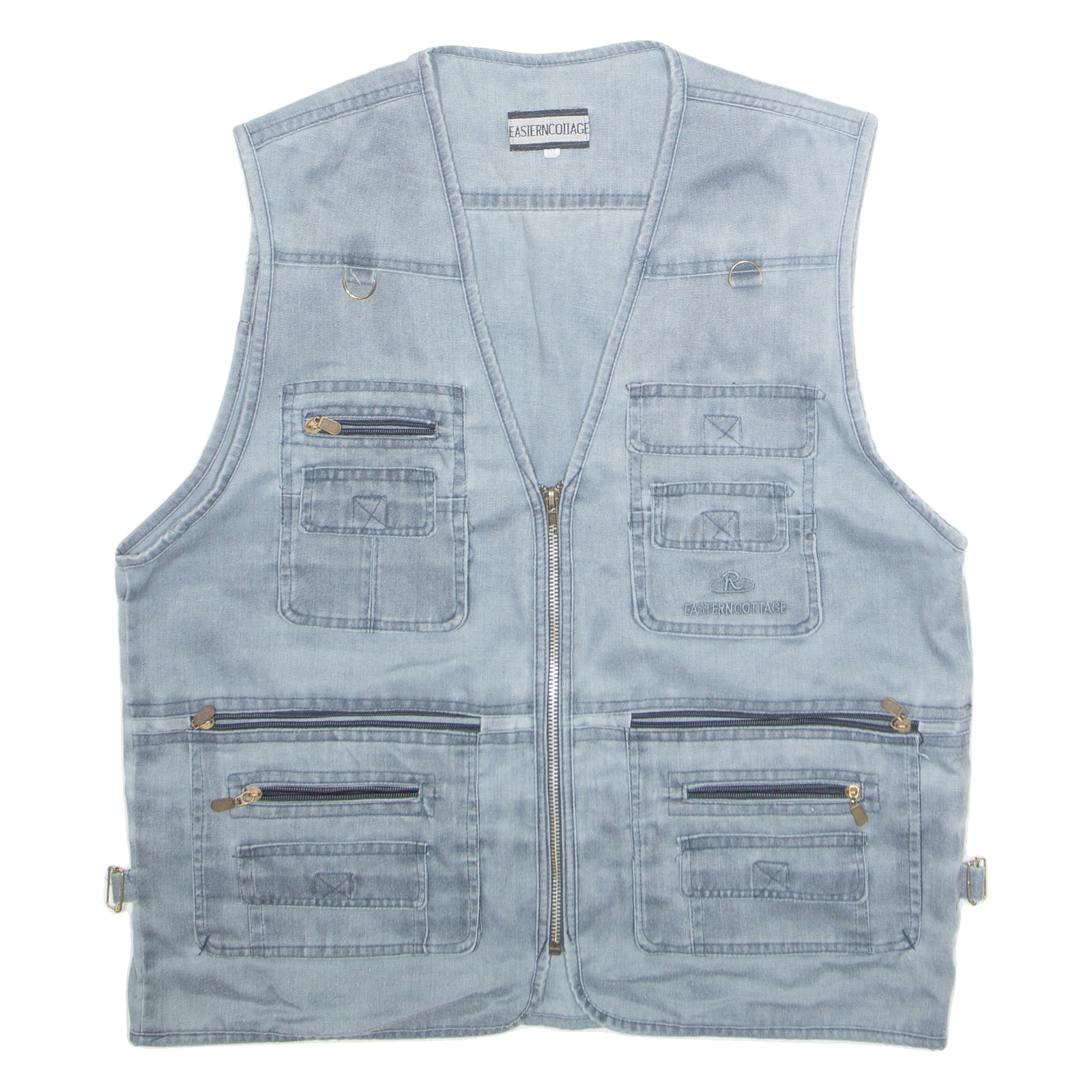 EASTERN COLLEGE Mens Gilet Blue 2XL Refurbished - N/A refurbished available on Cerqular