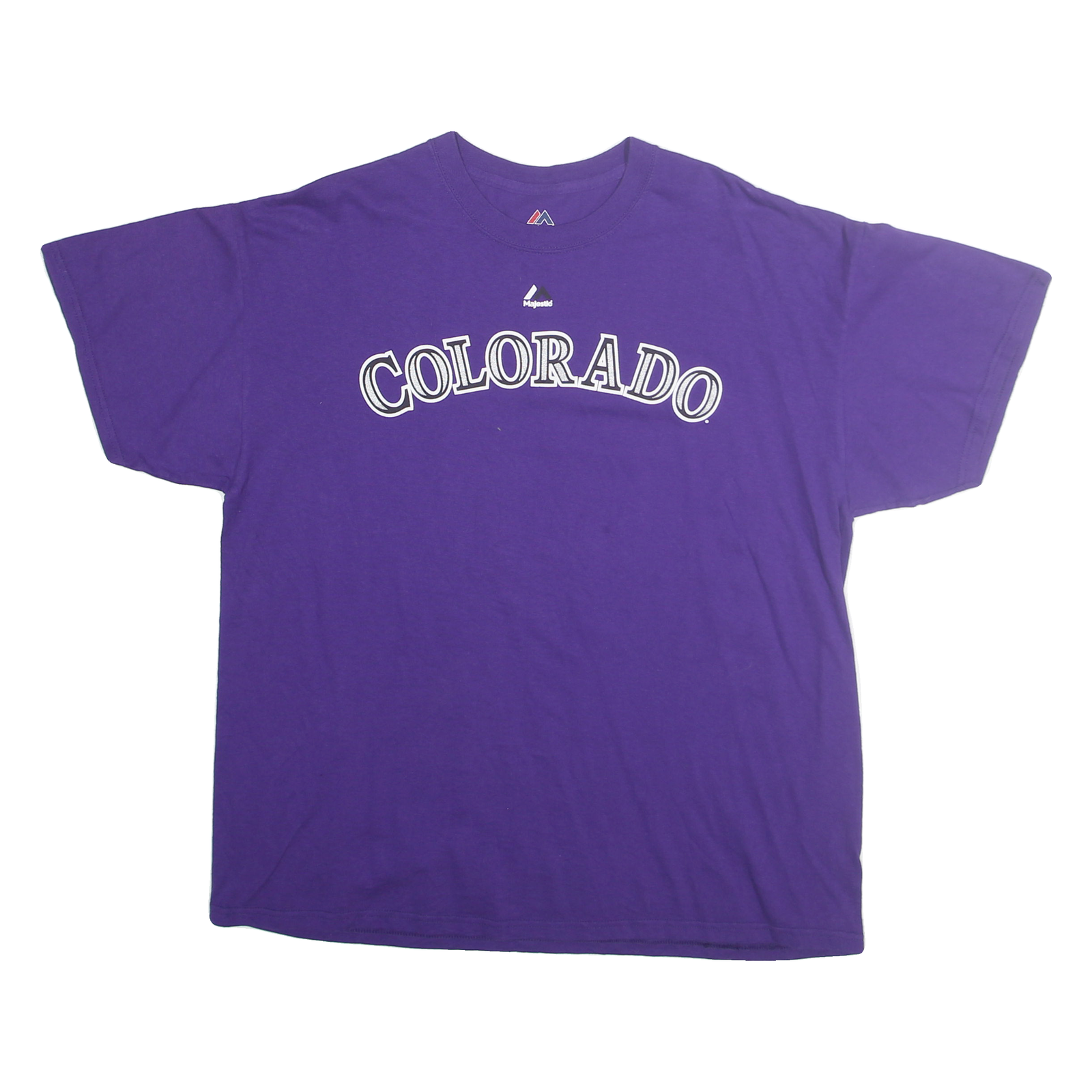 Buy MAJESTIC Mens Purple Colorado Graphic T-Shirt XL Short Sleeve Crew Neck Star Refurbished - $16.89 MAJESTIC Mens Purple Colorado Graphic T-Shirt XL Short Sleeve Crew Neck Star Refurbished - N/A refurbished available on Cerqular