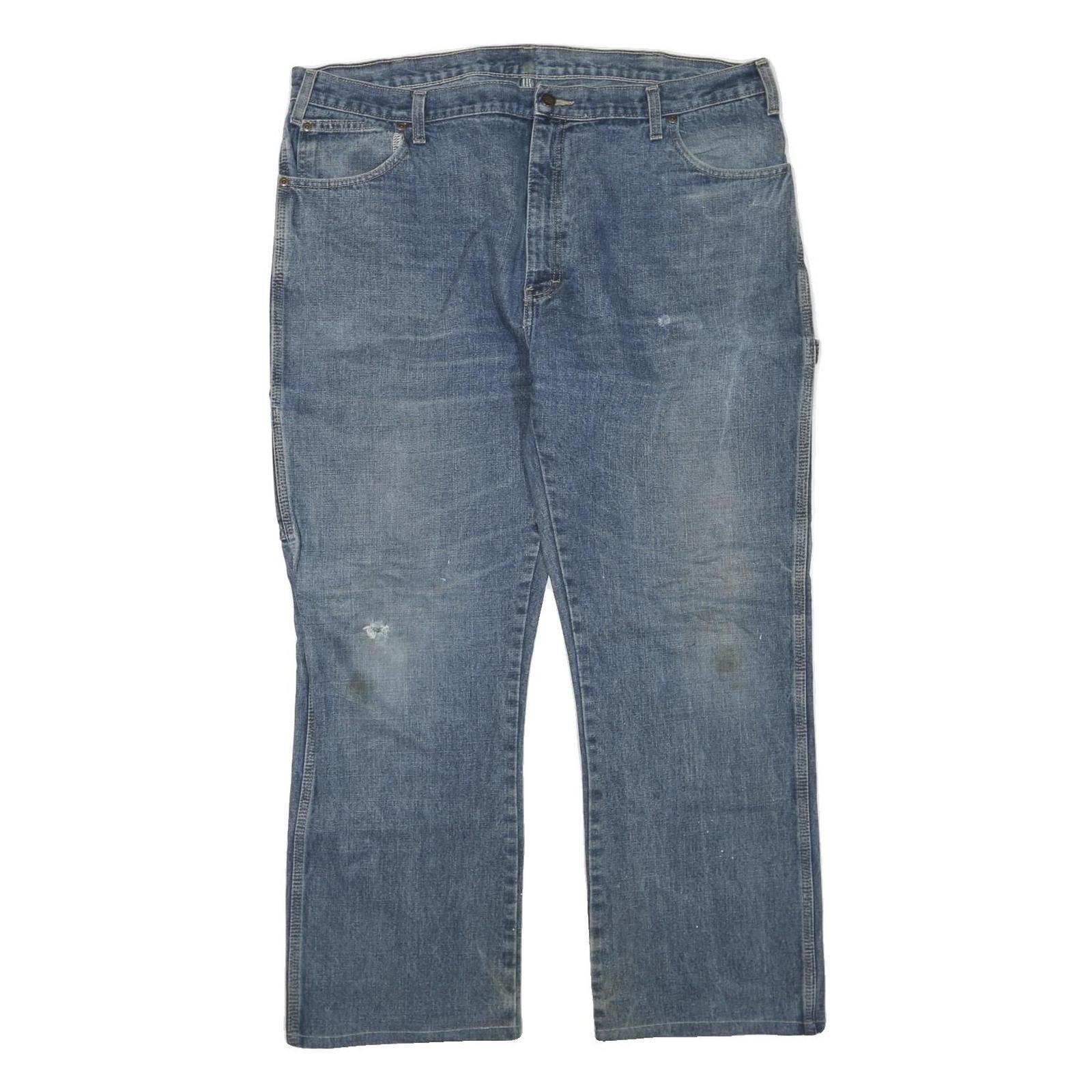 DICKIES Mens Jeans Blue Regular Straight Denim Medium W40 L32 Workwear Refurbished - N/A refurbished available on Cerqular