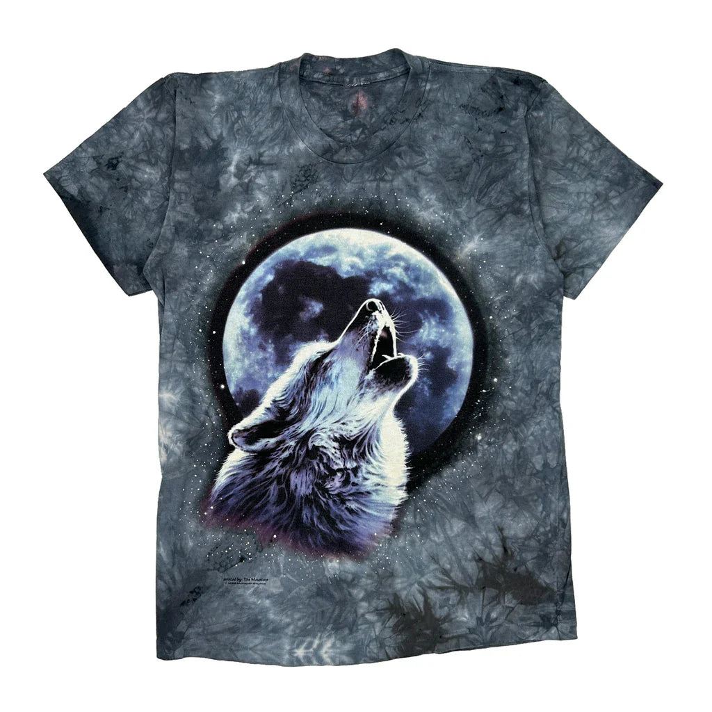 Buy Wolf Howling At The Moon Unbranded Single Stitch T-Shirt - Medium Blue Cotton Refurbished - $13.92 Wolf Howling At The Moon Unbranded Single Stitch T-Shirt - Medium Blue Cotton Refurbished - Thrifted (note: this is a term often used to describe second- refurbished available on Cerqular