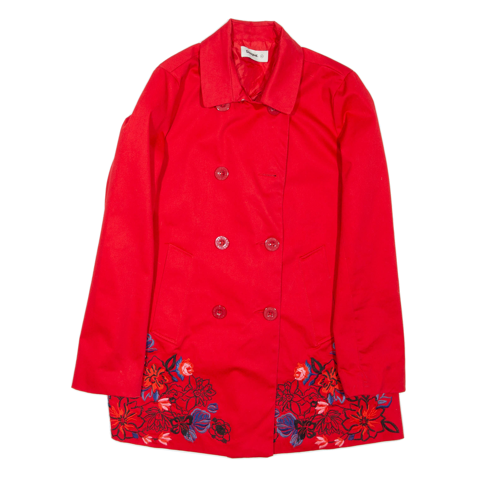 DESIGUAL Womens Jacket Red M Refurbished - N/A refurbished available on Cerqular