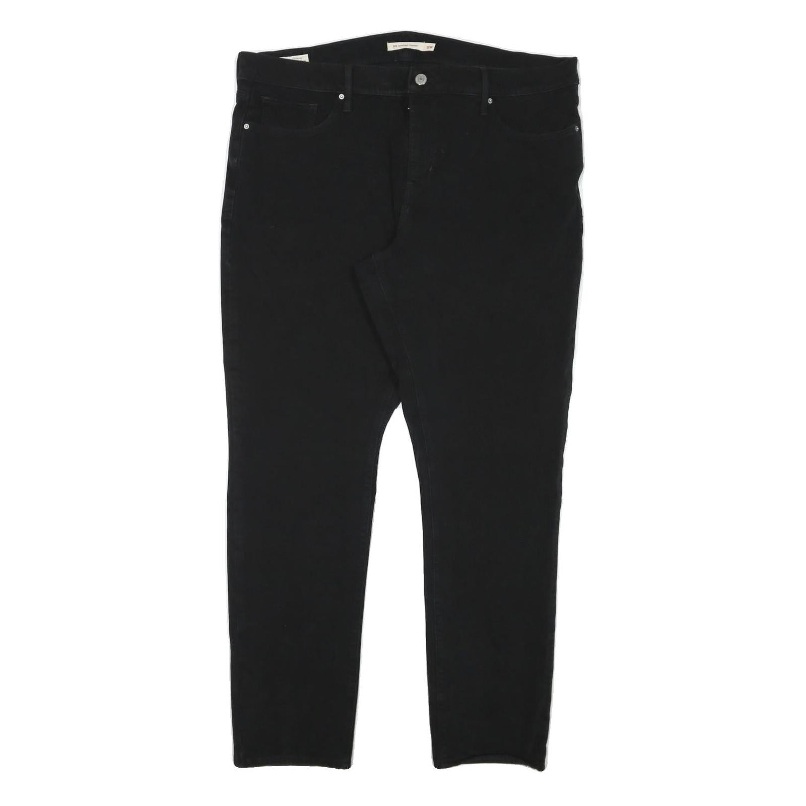 LEVI'S Womens Black Slim Skinny Denim Cotton Blend Jeans W38 L30 Stretch Refurbished - N/A refurbished available on Cerqular