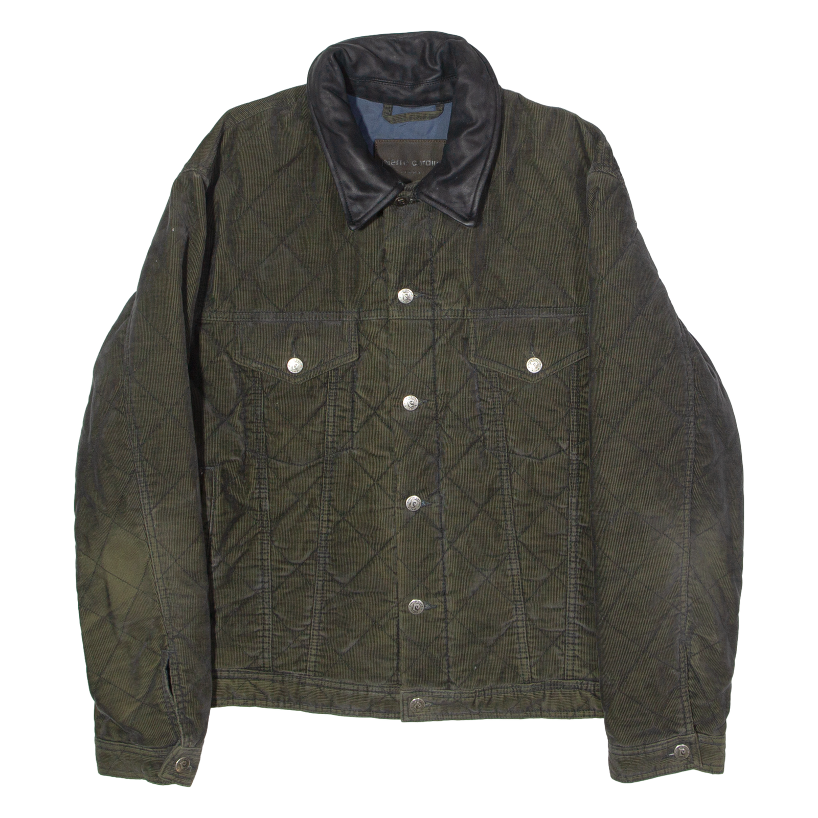 PIERRE CARDIN Mens Quilted Jacket Grey Diamond L Refurbished - N/A refurbished available on Cerqular