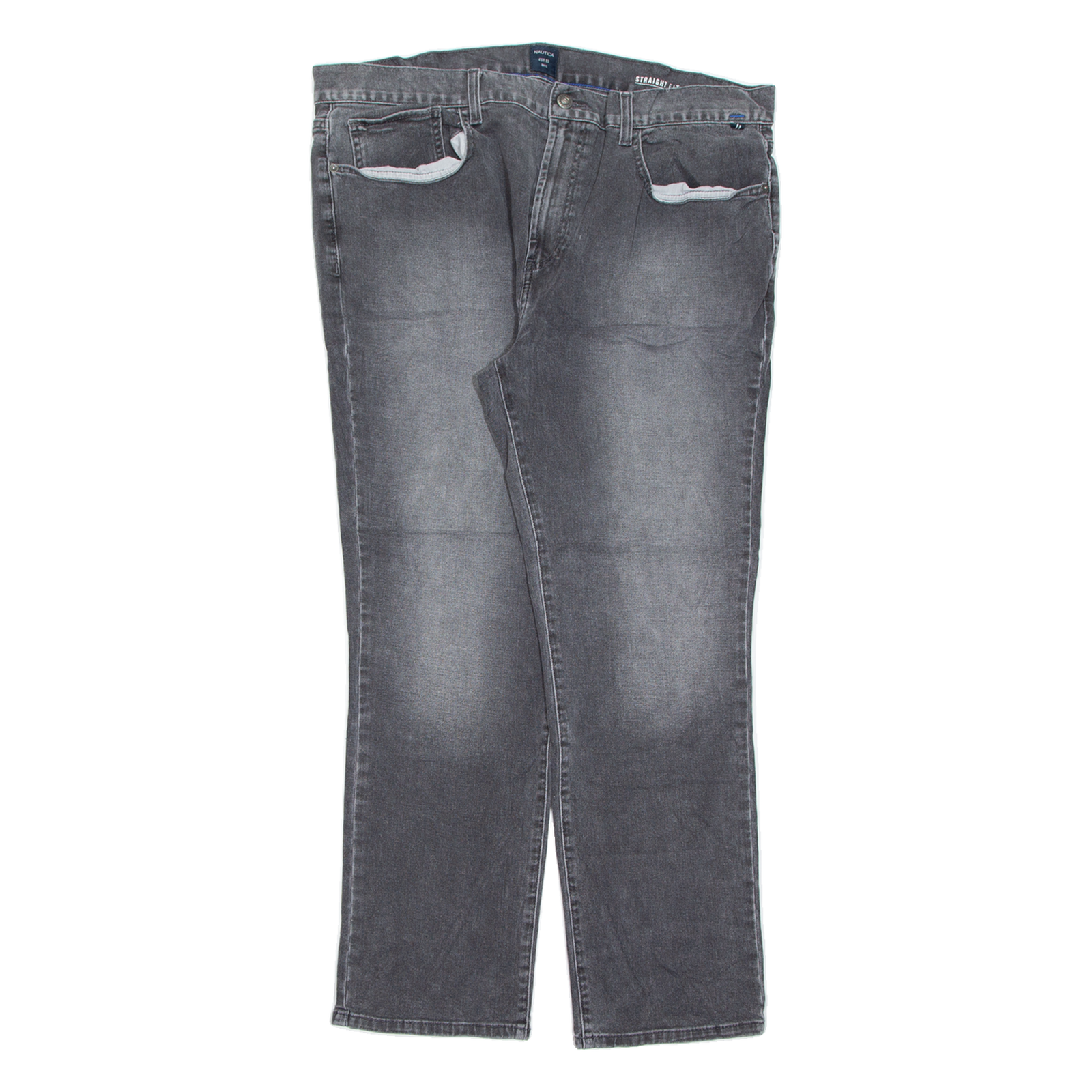 NAUTICA Mens Jeans Black Slim Straight Charcoal Wash W38 L30 Refurbished - N/A refurbished available on Cerqular