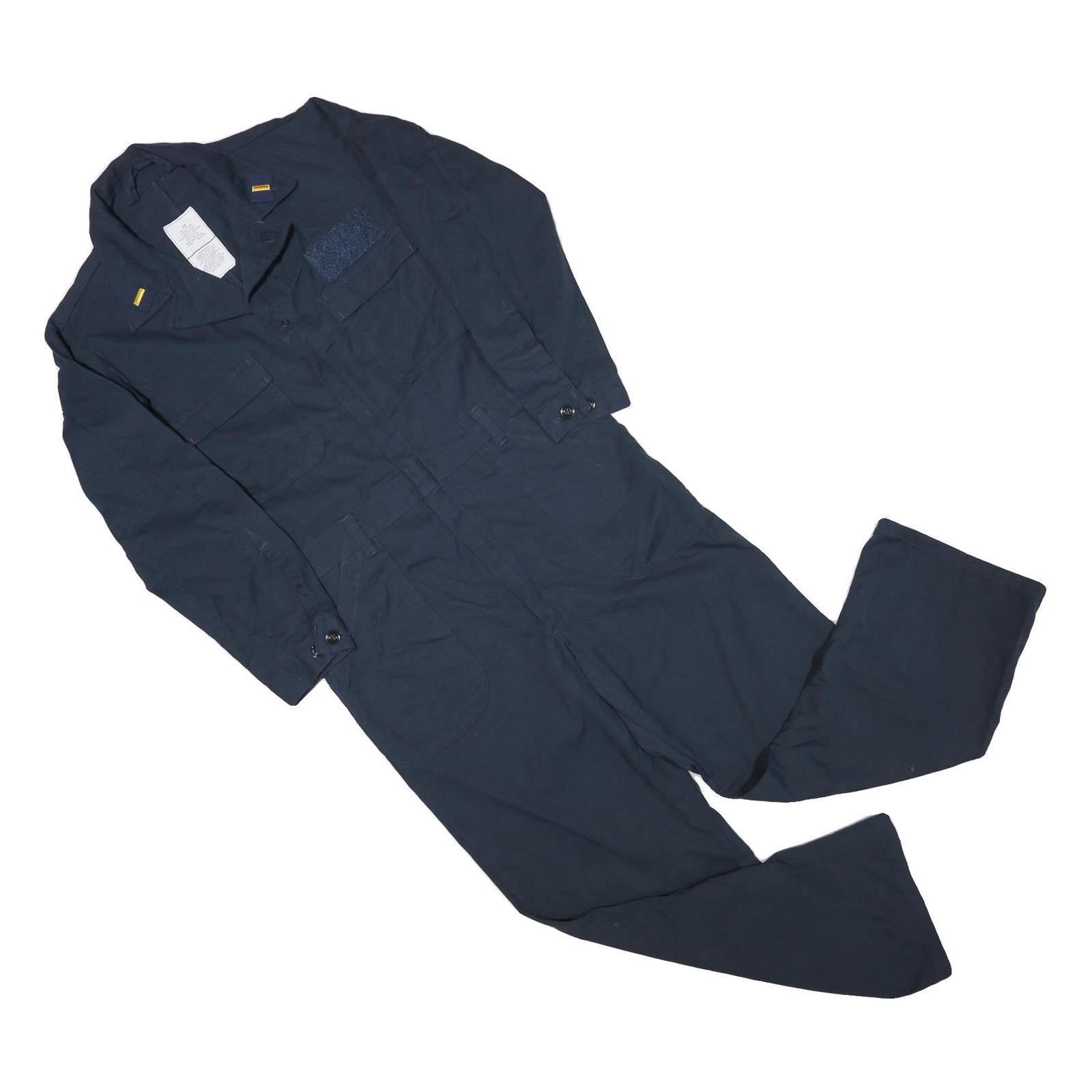 Mens Navy Blue Cotton Blend Regular Fit Dungarees L L W36 L28 Workwear Utility Refurbished - N/A refurbished available on Cerqular