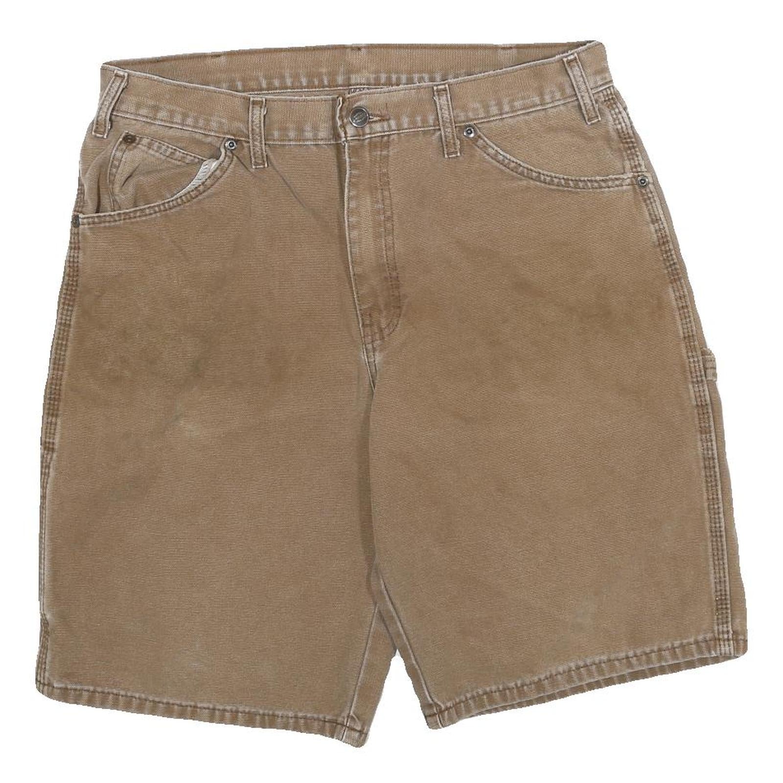 DICKIES Mens Shorts Beige Casual Cotton Blend L W32 Workwear Pocketed Refurbished - N/A refurbished available on Cerqular