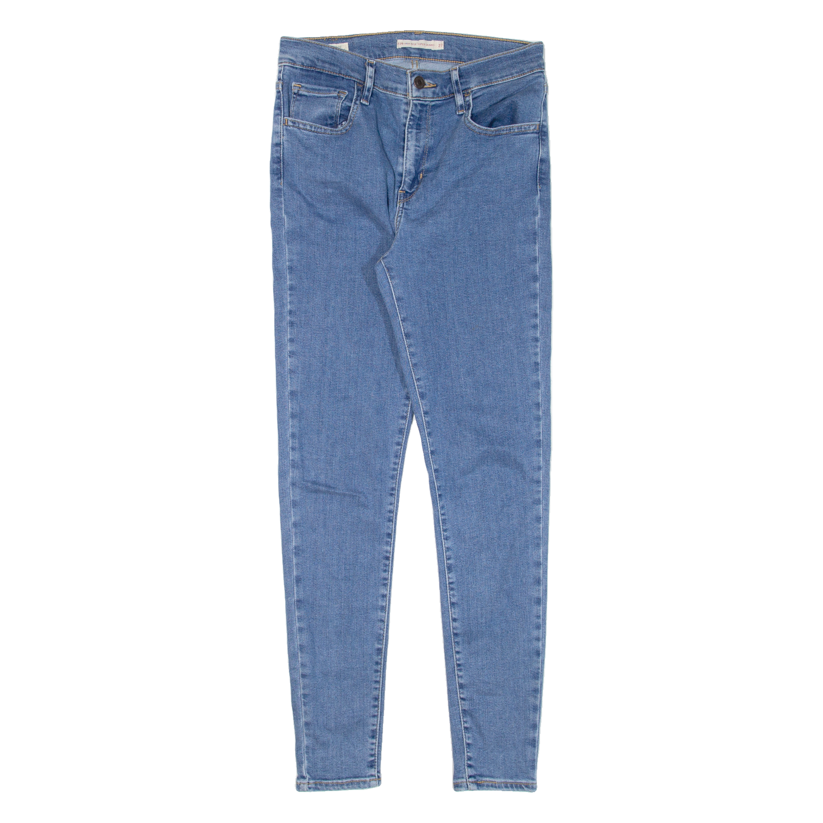 LEVI'S 720 High Rise Womens Jeans Blue Slim Skinny W27 L28 Refurbished - N/A refurbished available on Cerqular